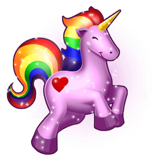 unicorn rainbow clipart - photo #17