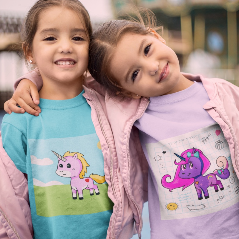 Design your own unicorn and put it on a shirt