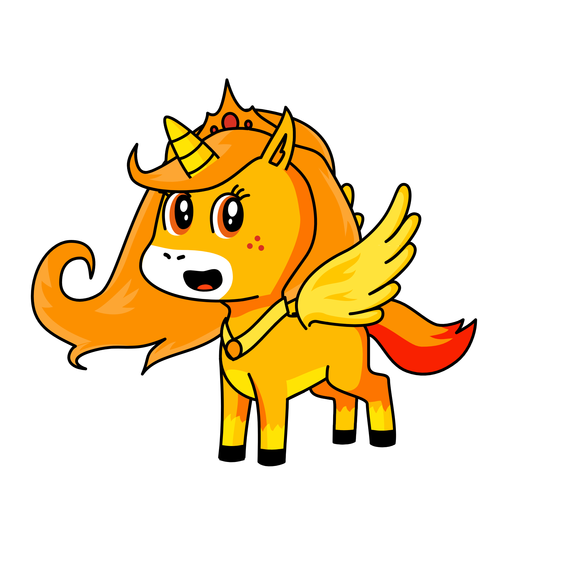 Shining Sunset, the unicorn