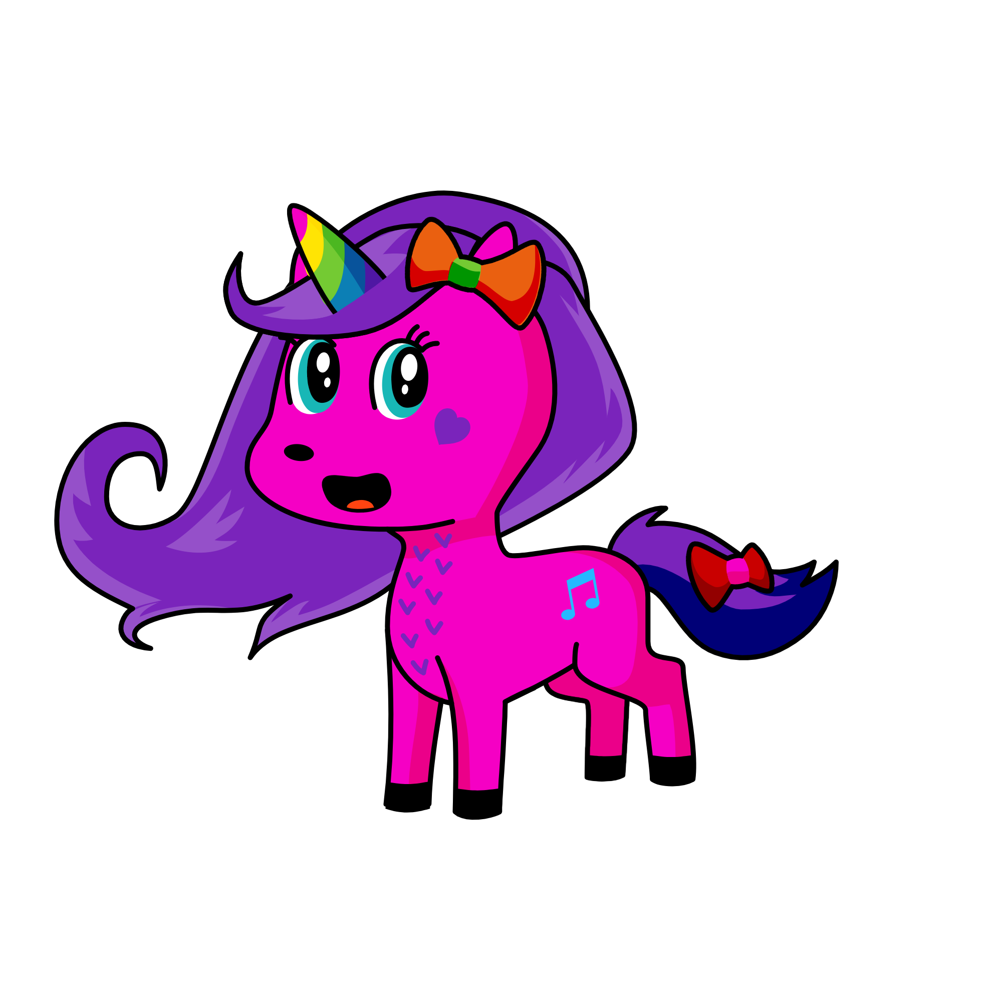 melody 🎵 , the unicorn