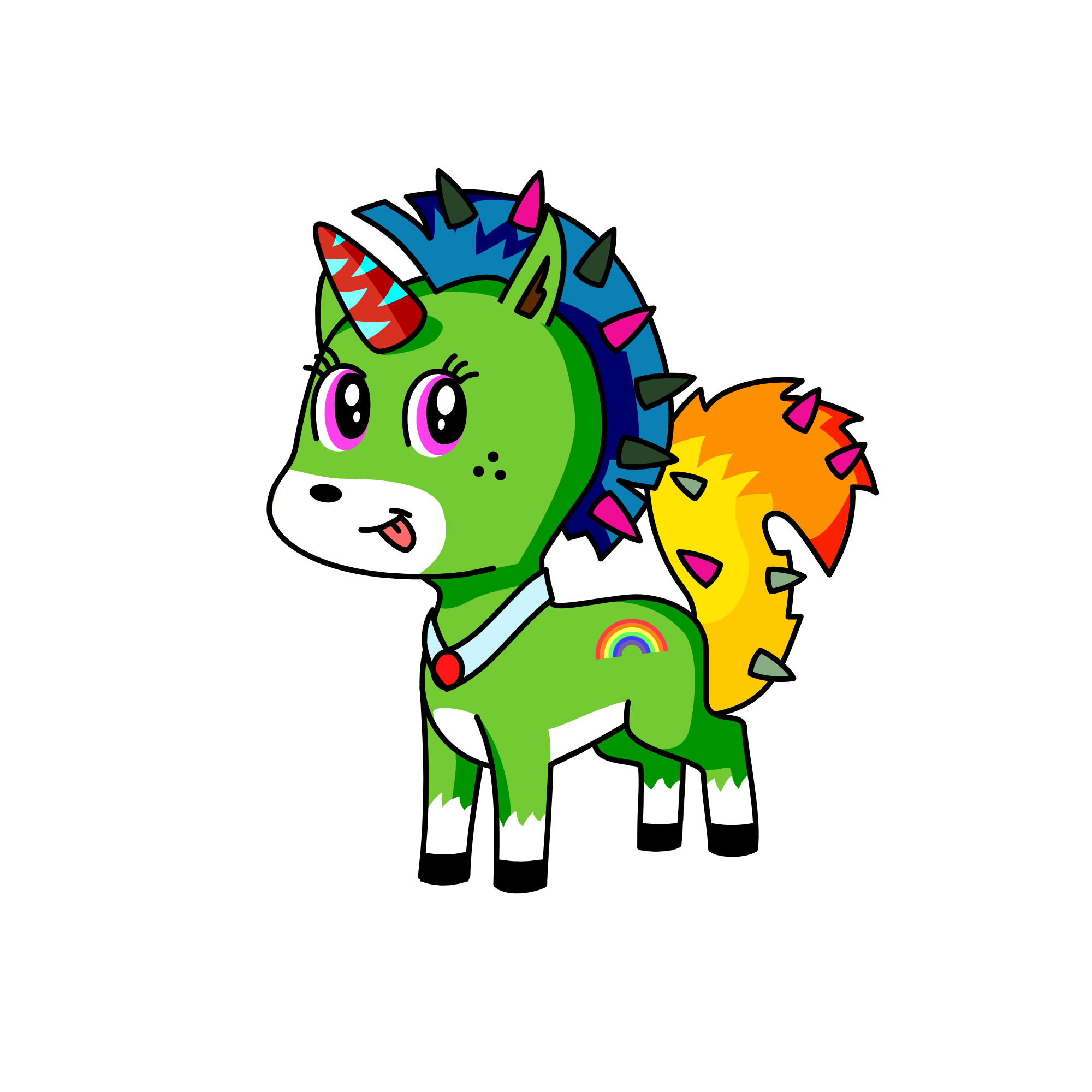 Spike, the unicorn