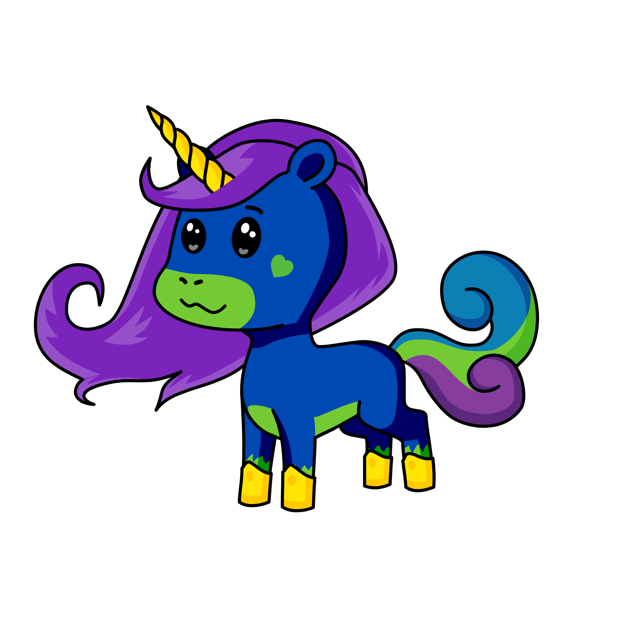 Trudi, the unicorn