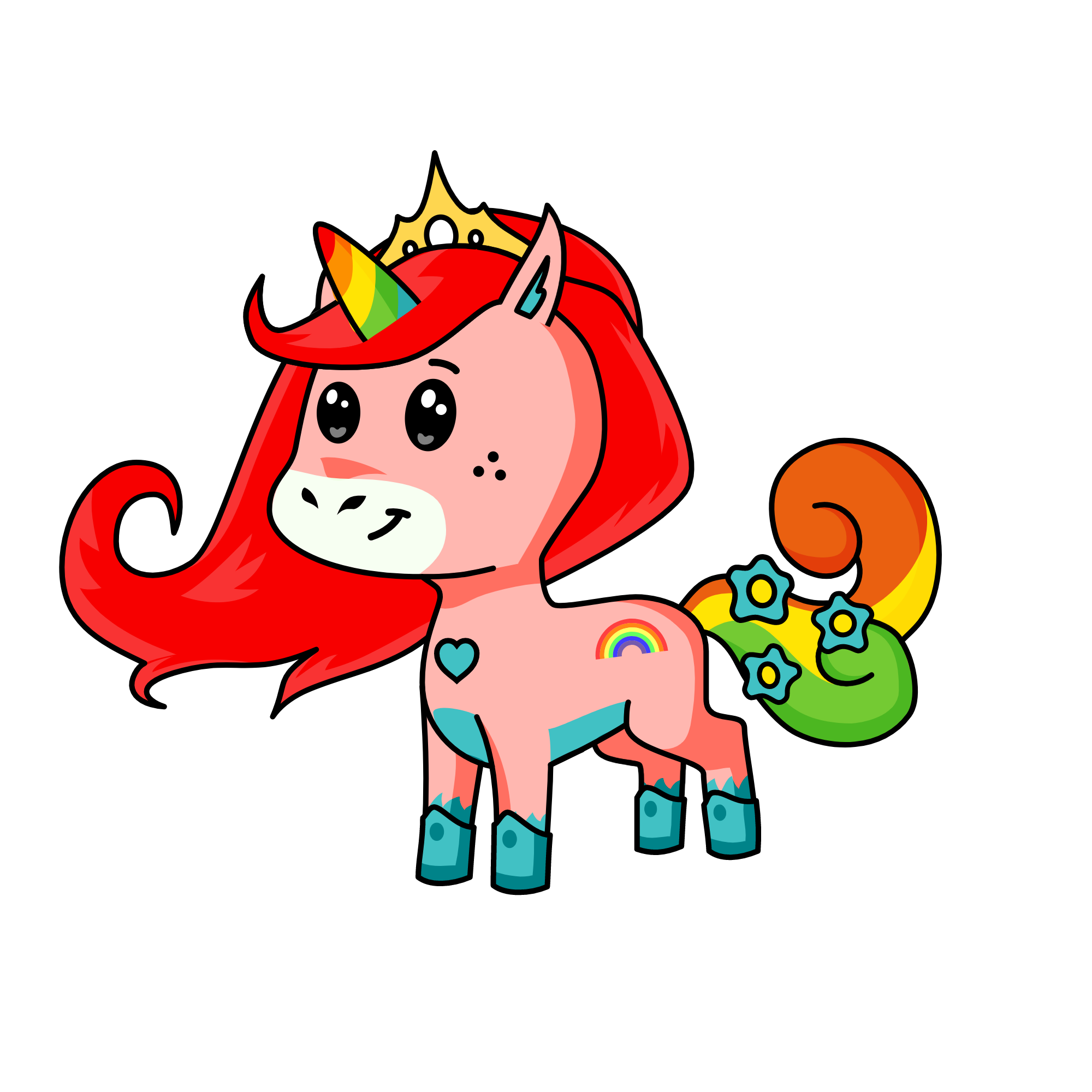 Rainbow Star, the unicorn