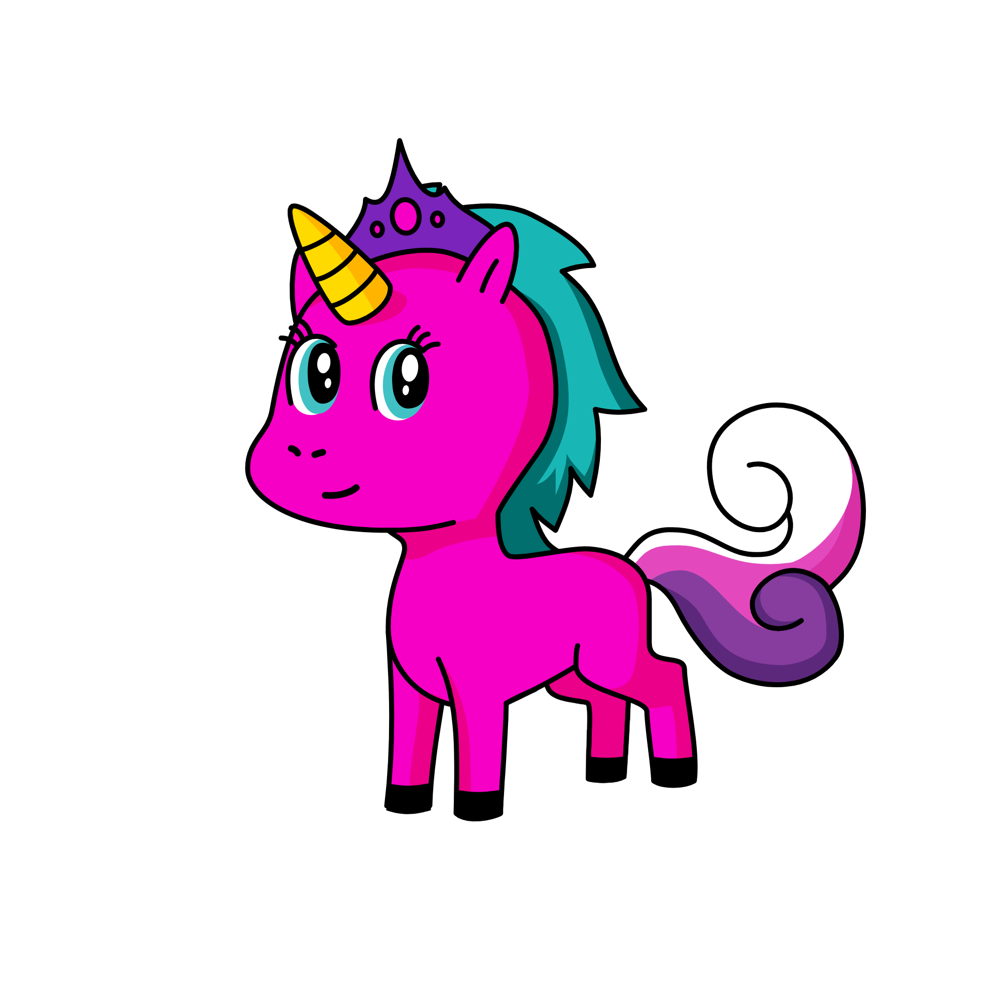 pink dimind, the unicorn
