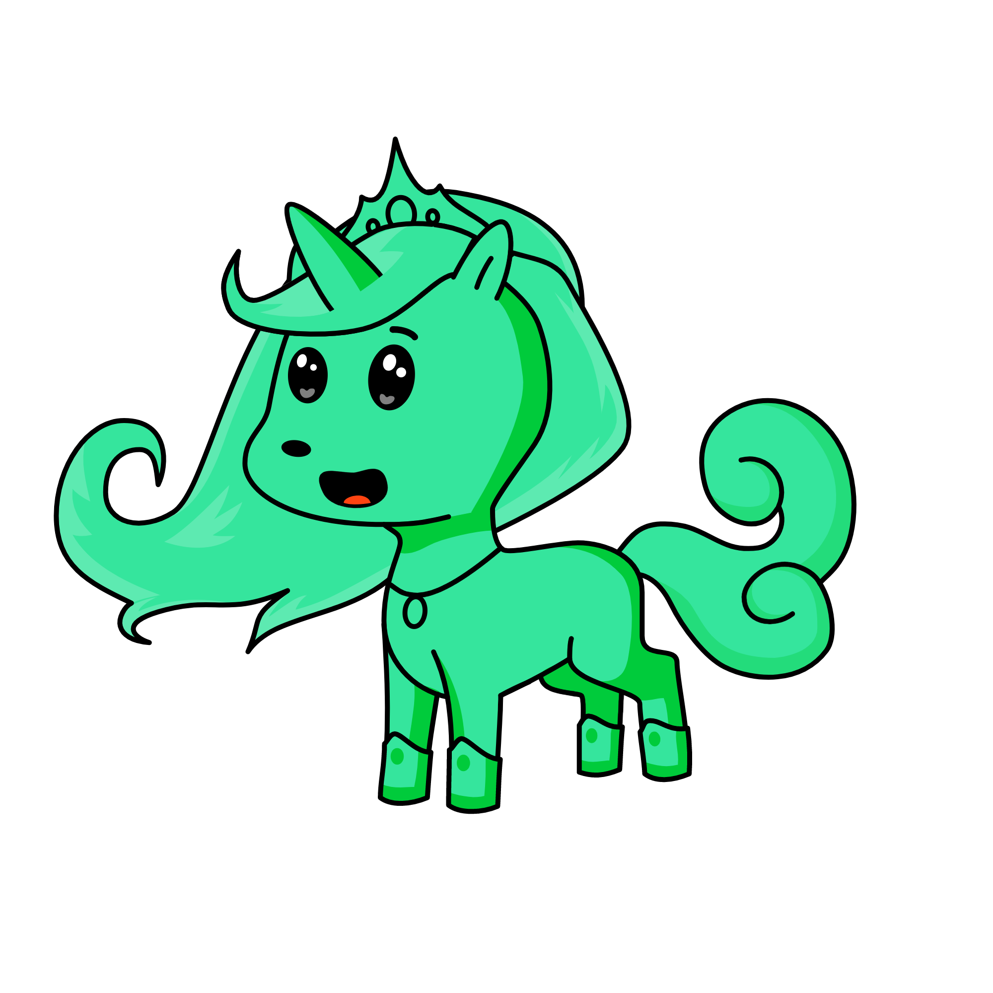 the mint unicorn, the unicorn