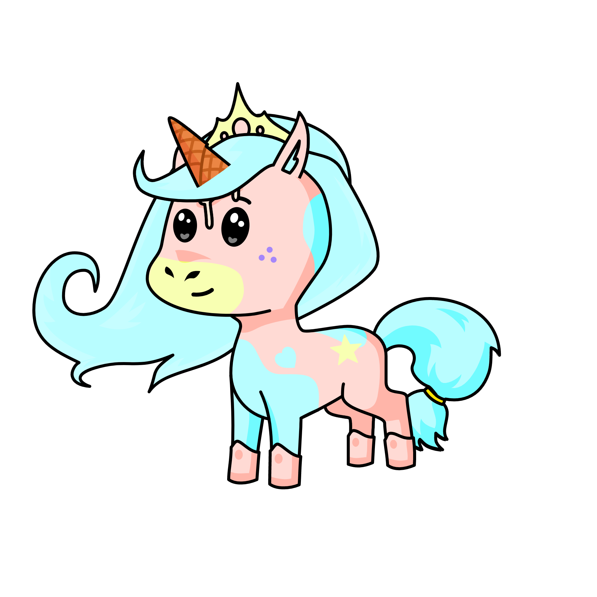 Pastel Puff, the unicorn