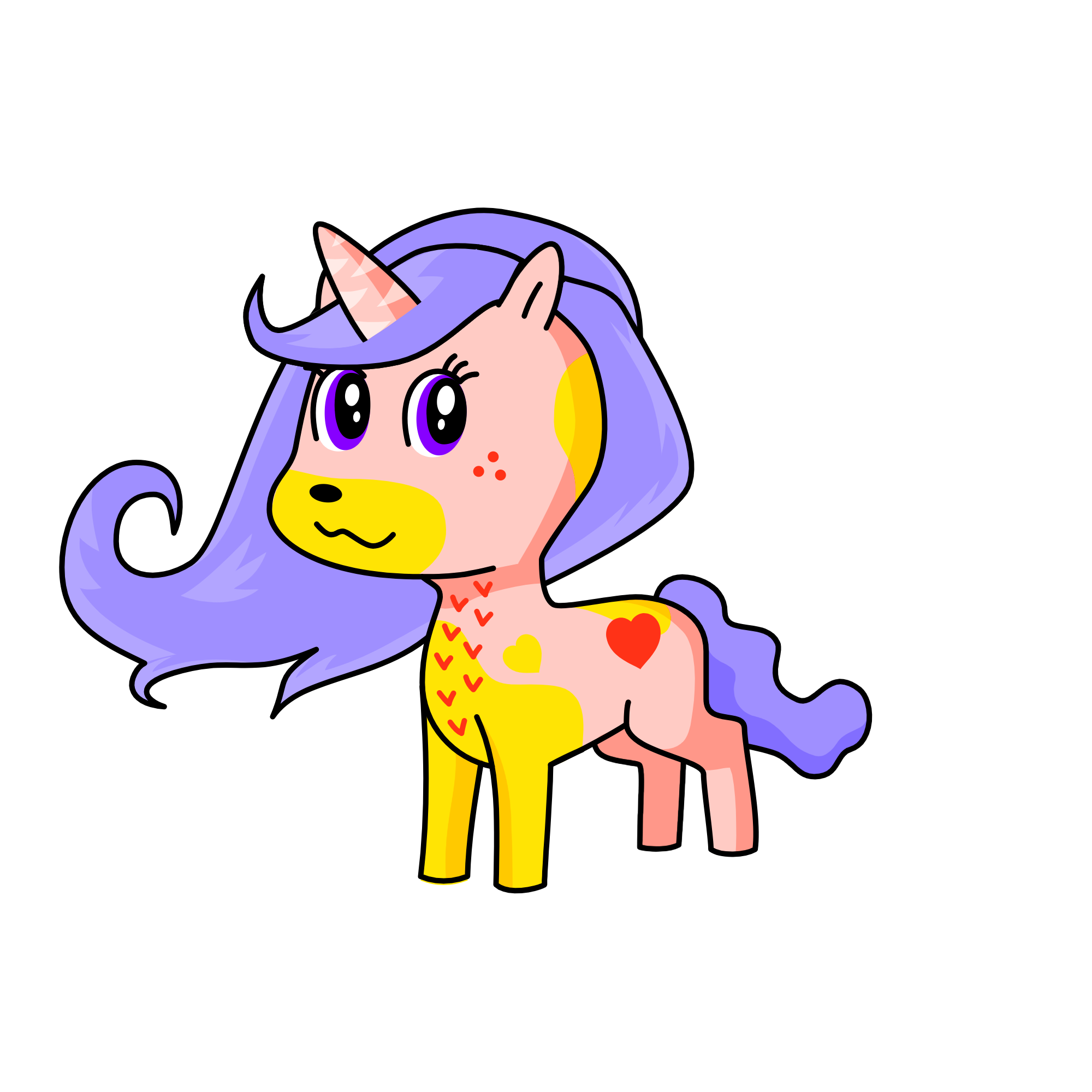 МЯУ ГАВ, the unicorn