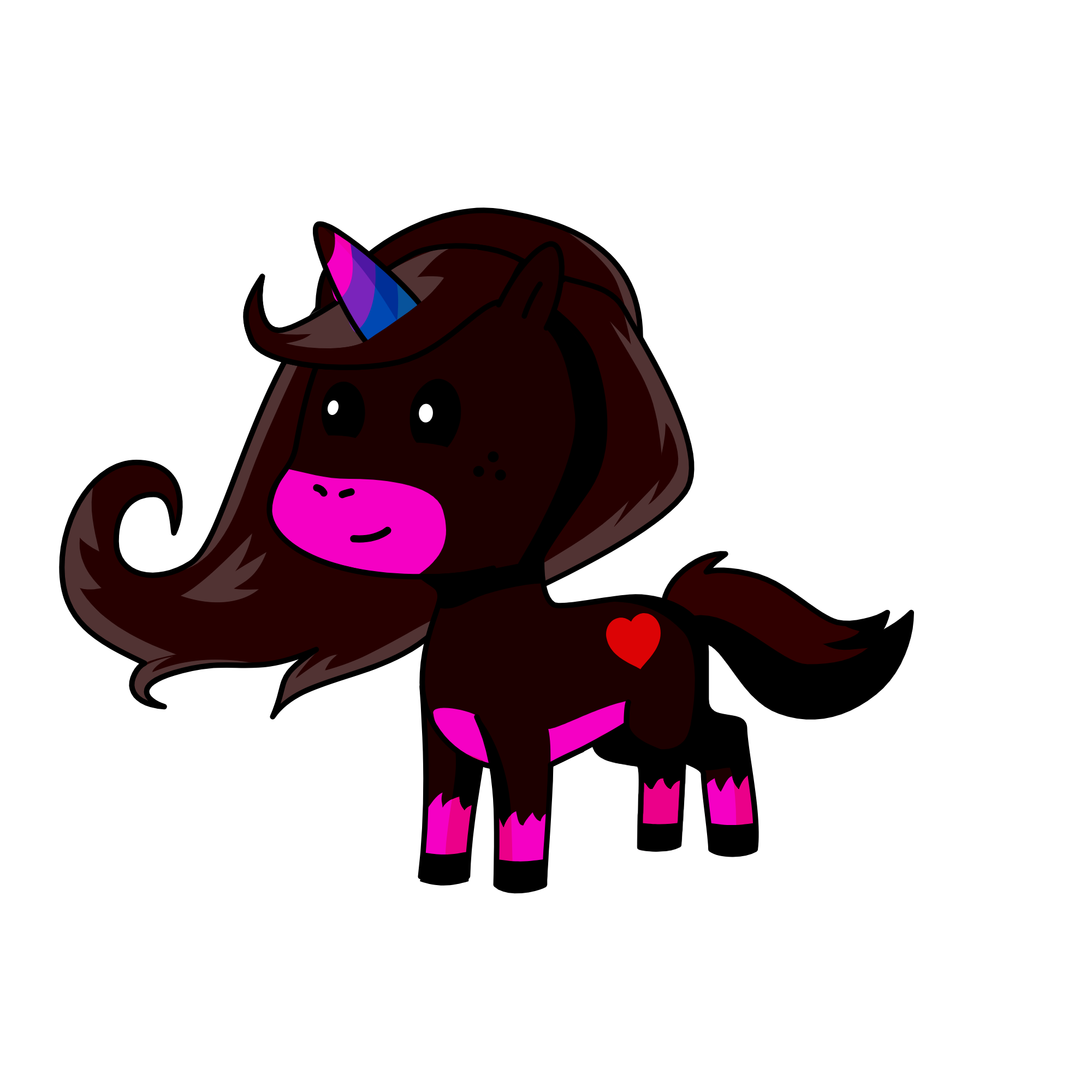 Gazelle, the unicorn