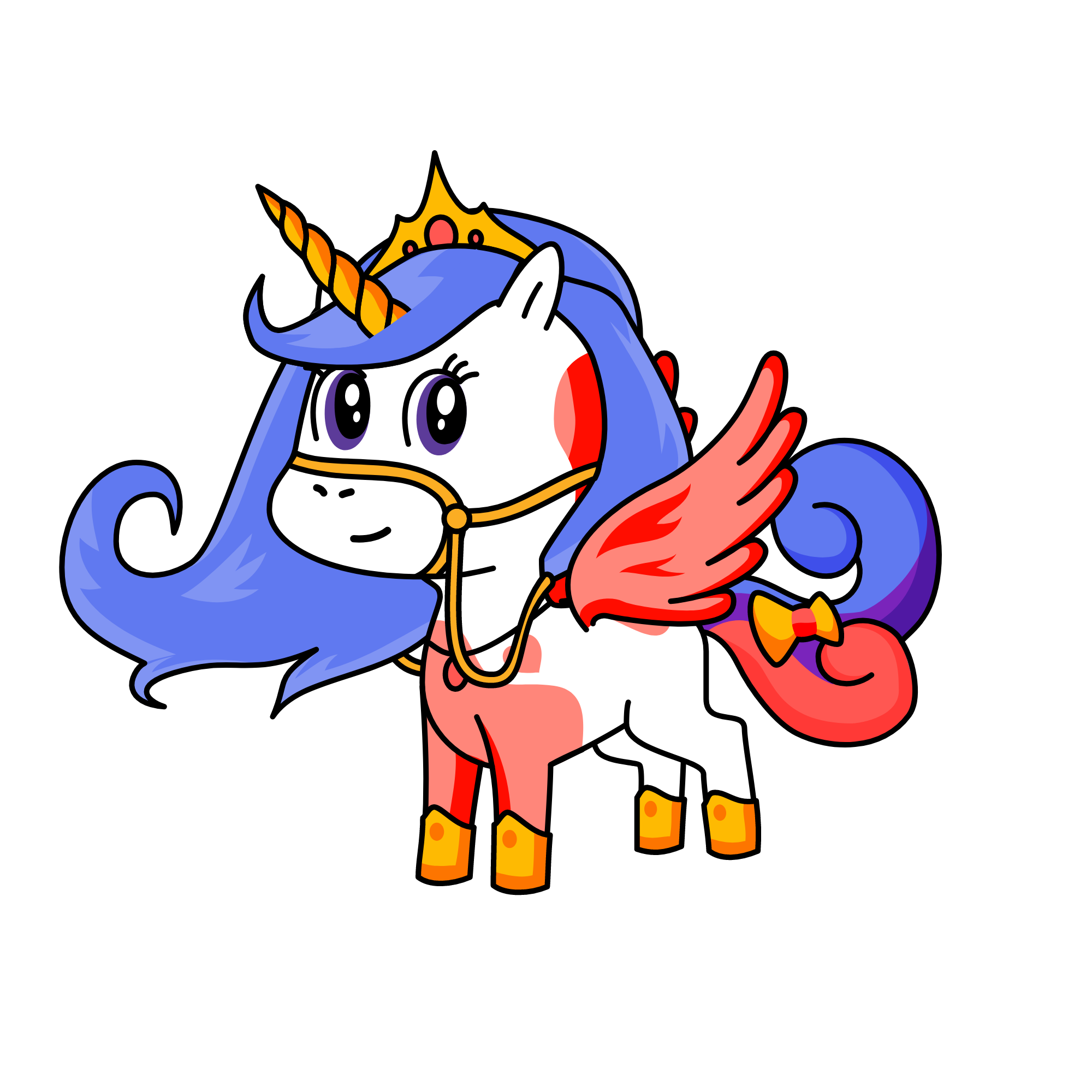 Princess Alexandra of Conifyland, the unicorn