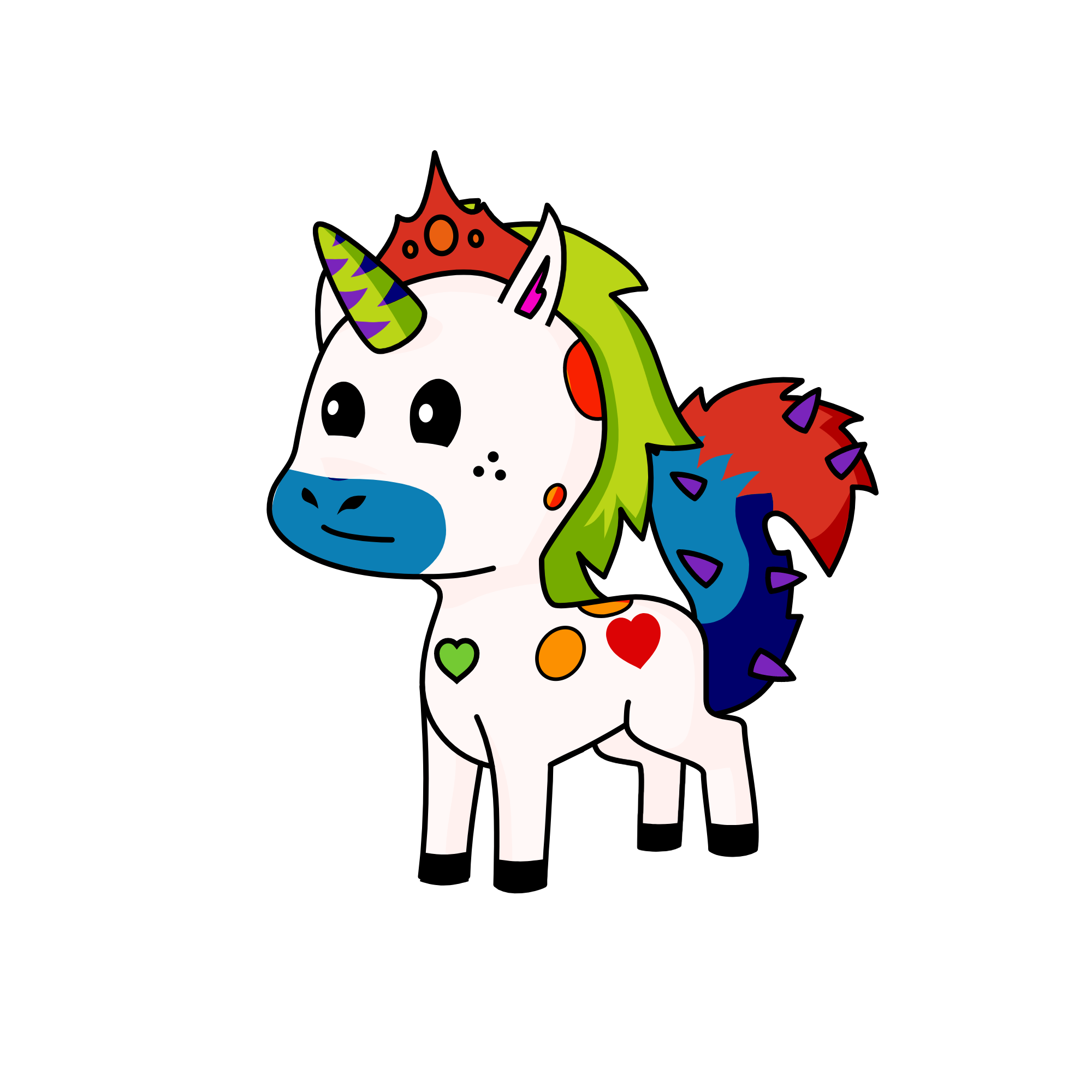 KING SPIKY THE lll, the unicorn
