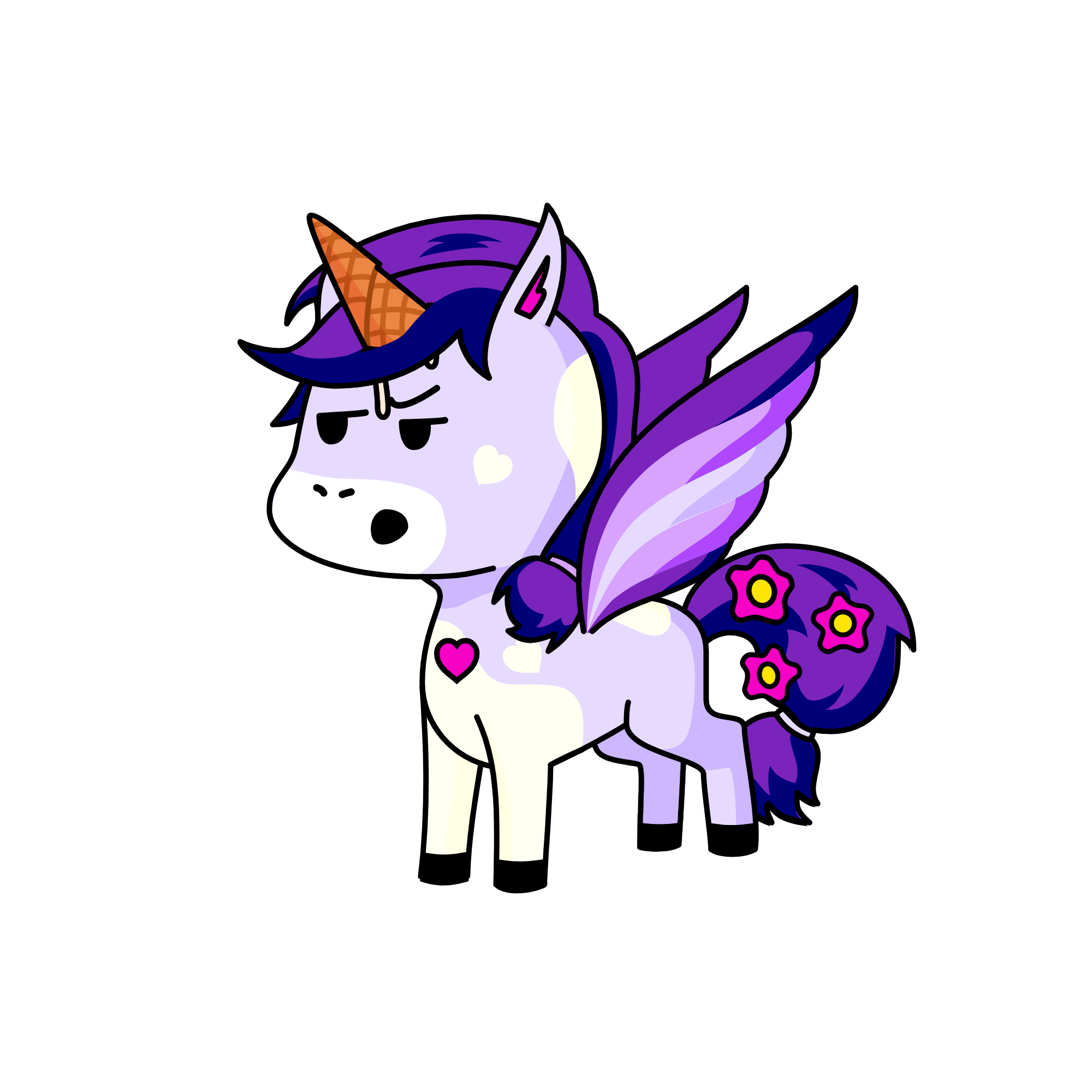 Did you throw an icecream at me.., the unicorn