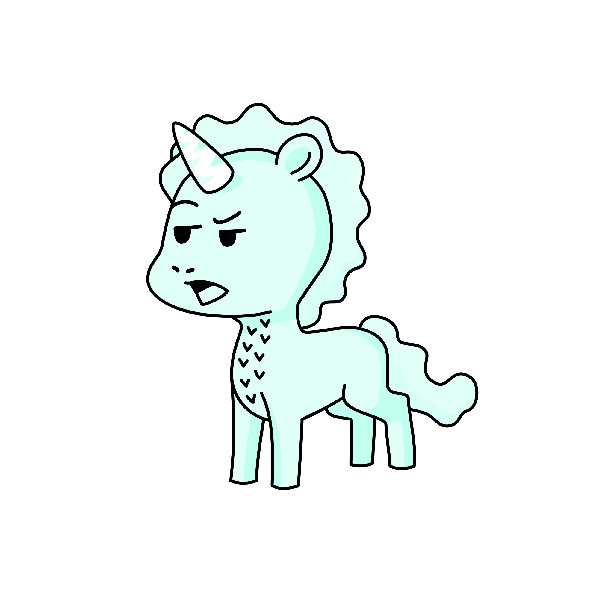Squidward, the unicorn