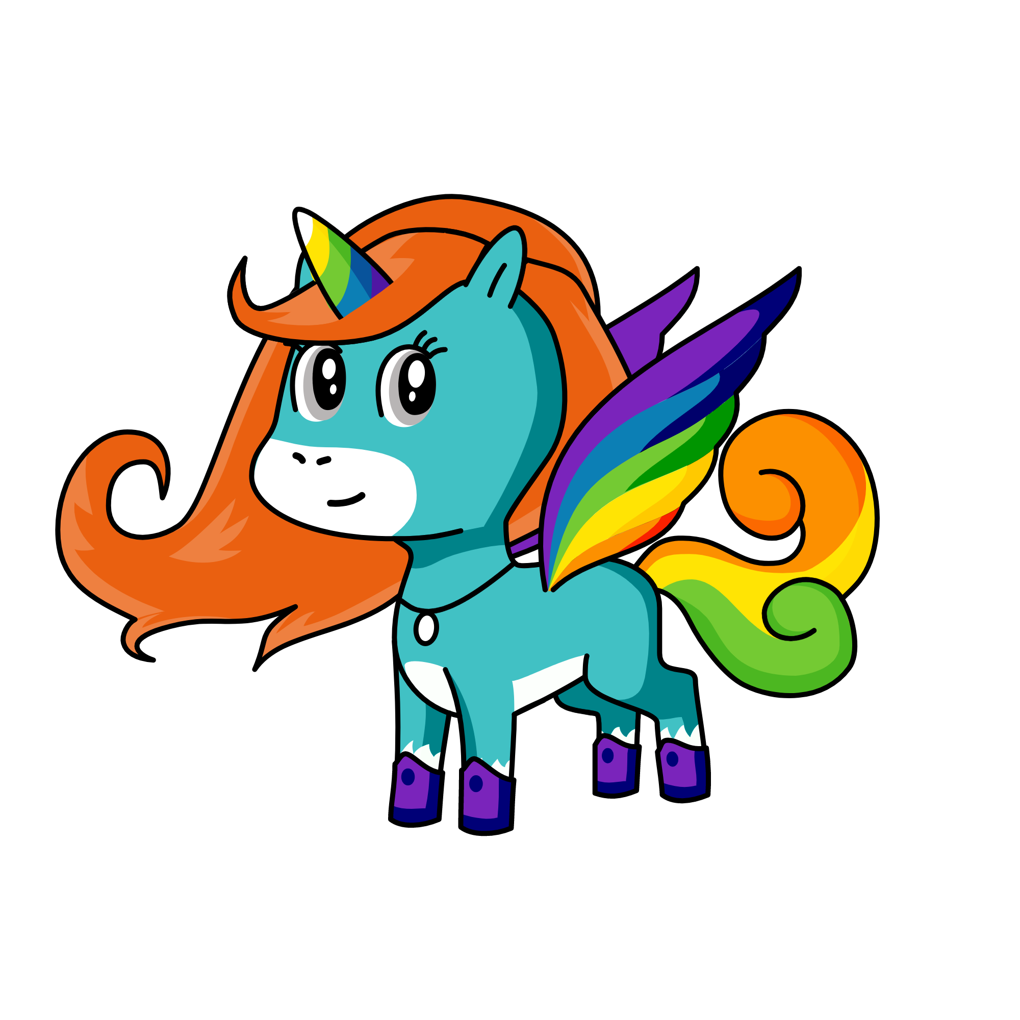 rainbow, the unicorn