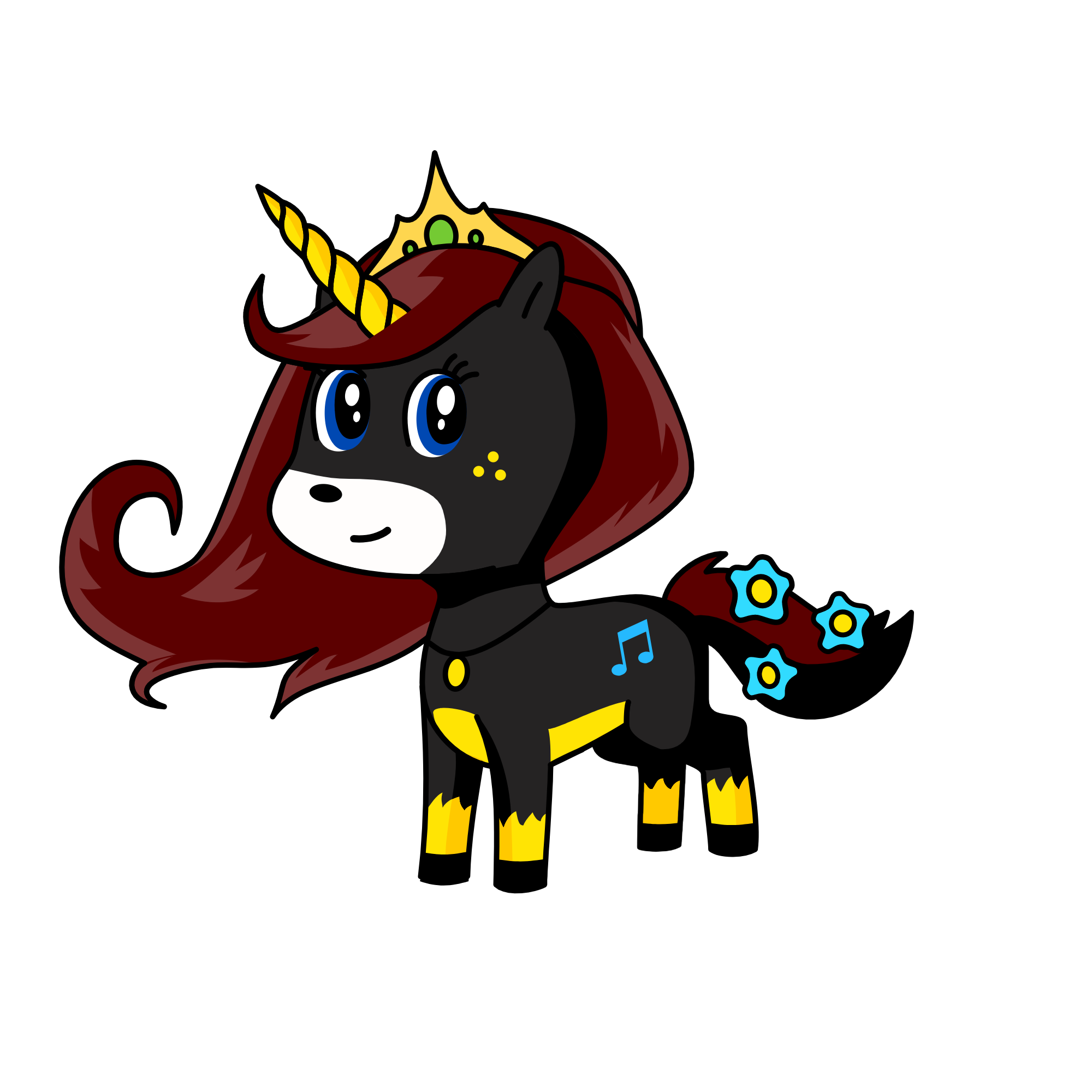 Midnightina, the unicorn