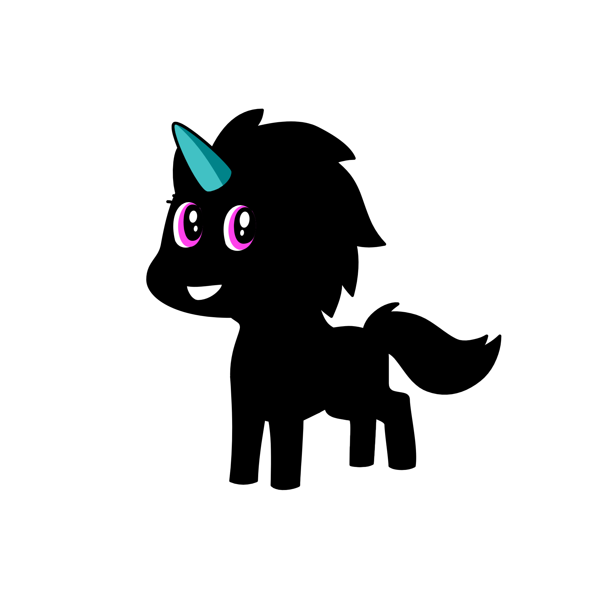 BLACK BEAUTY, the unicorn