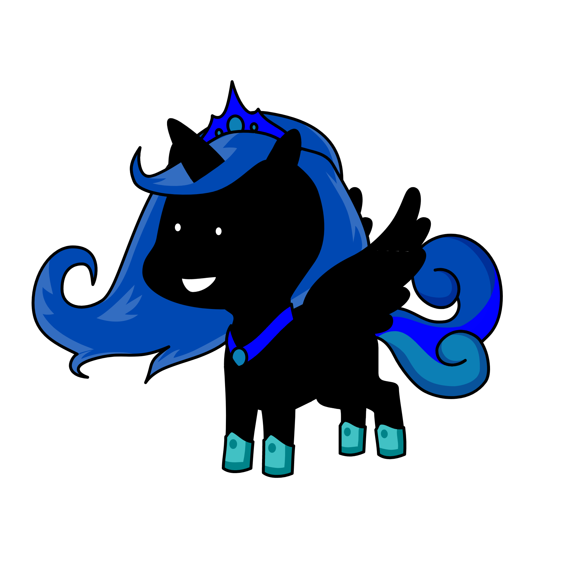 Night mare moon, the unicorn
