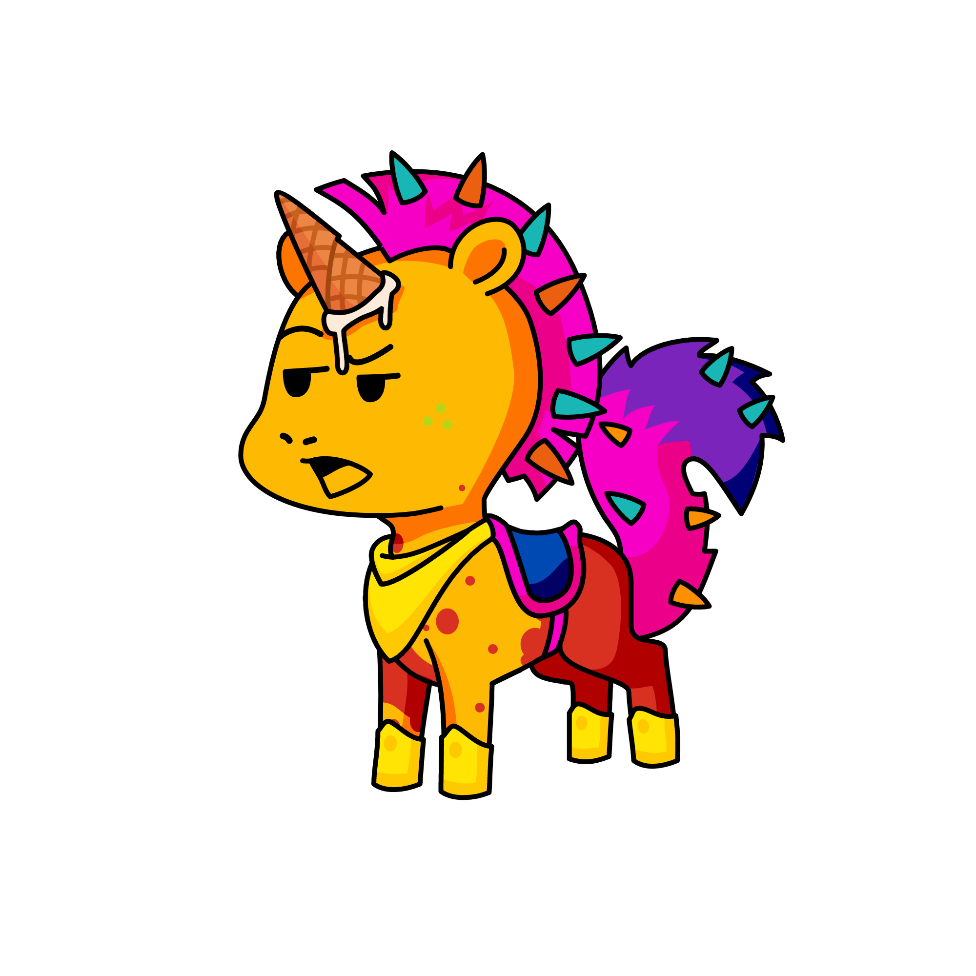 Whoa! Where did that ice cream come from?, the unicorn