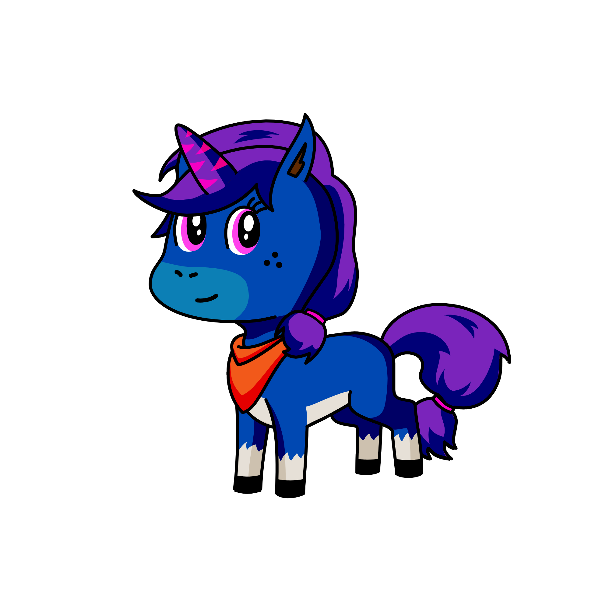 Vieolorina, the unicorn
