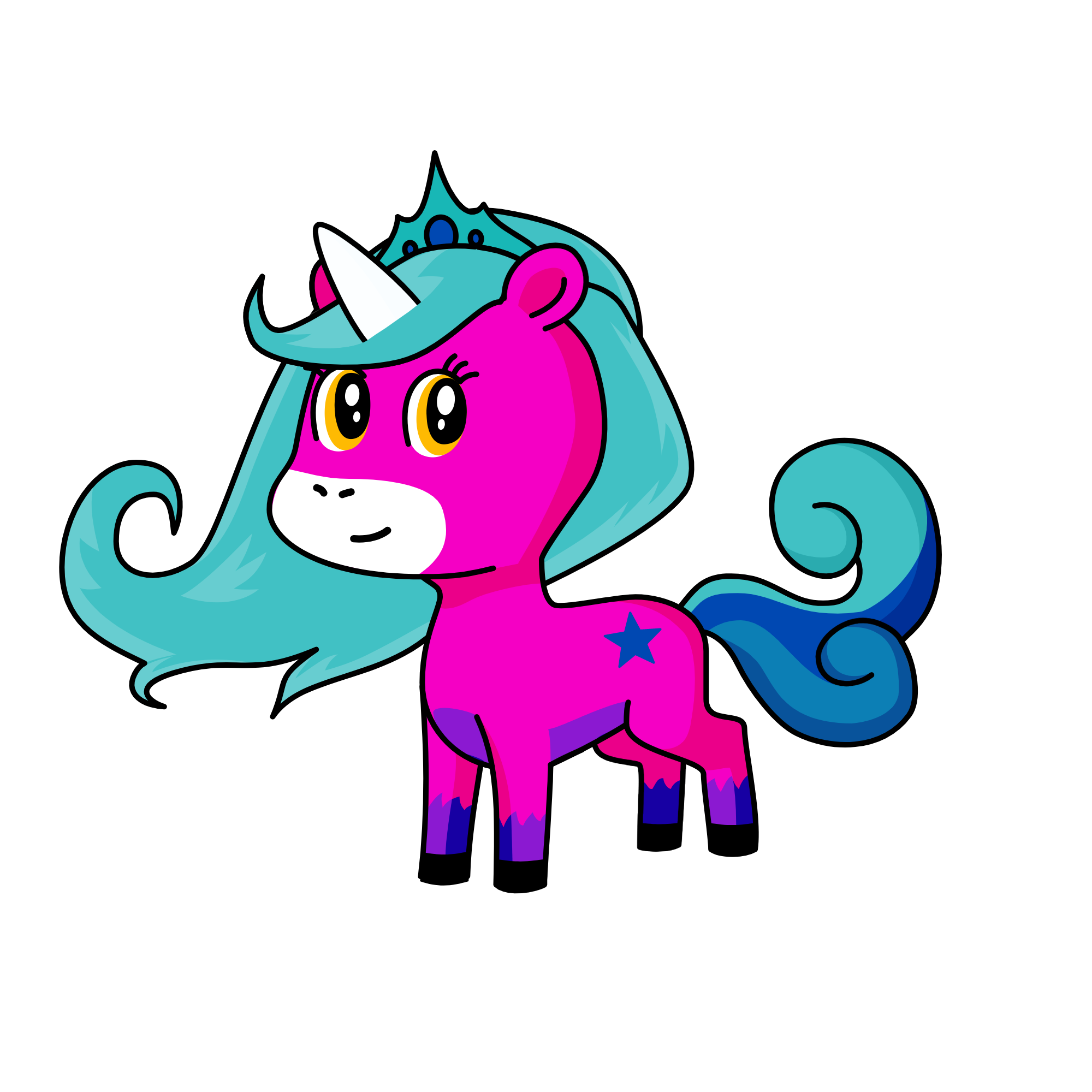 Princess Snow Crystal, the unicorn