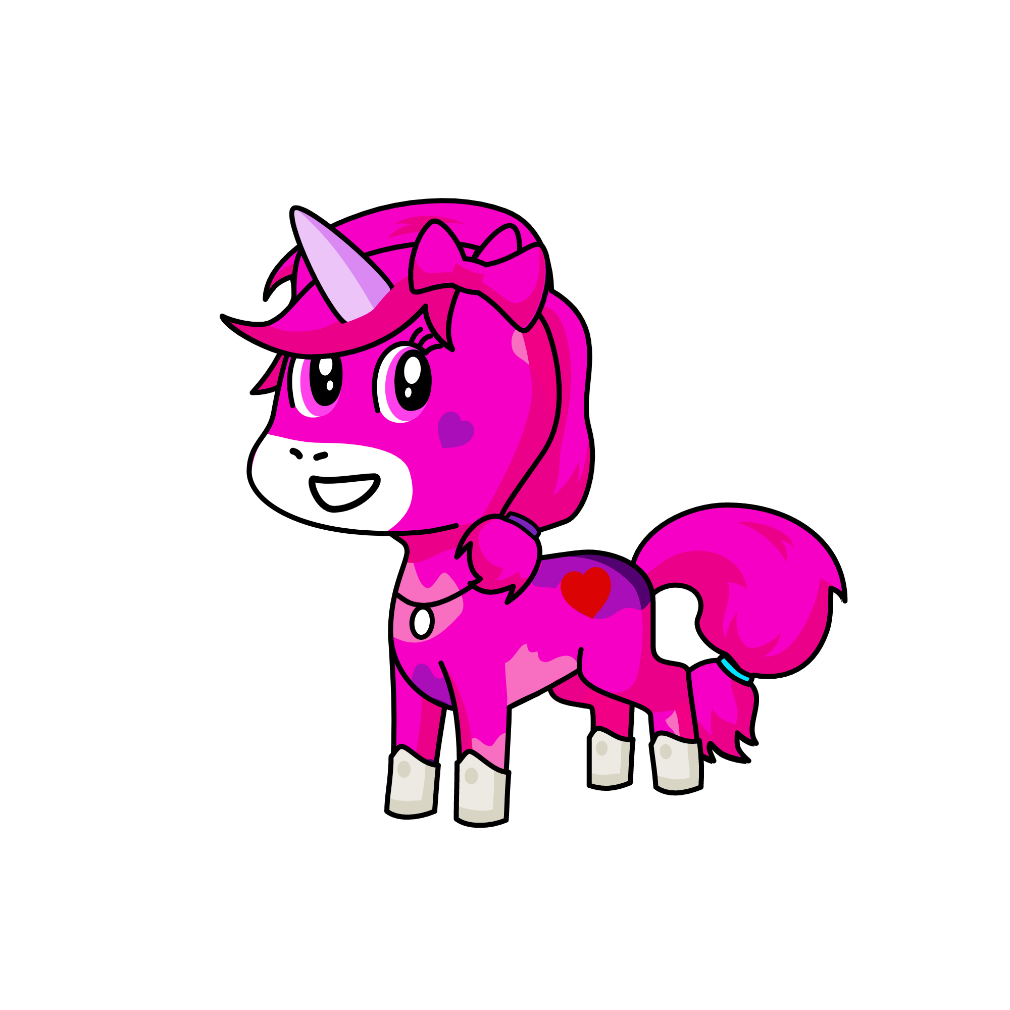 pink, the unicorn