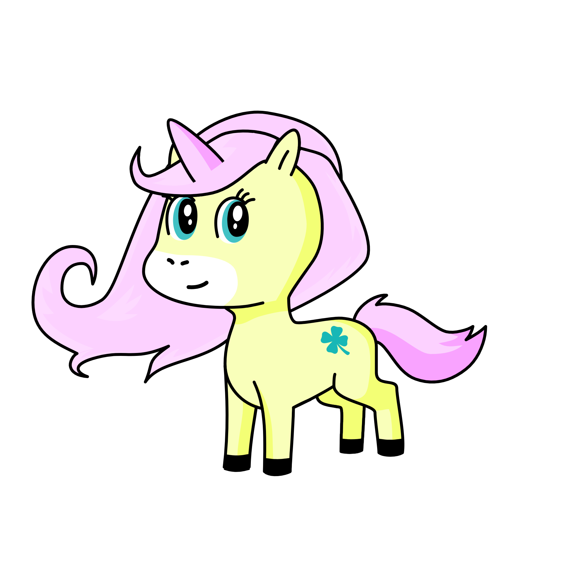 Fluttershy, the unicorn