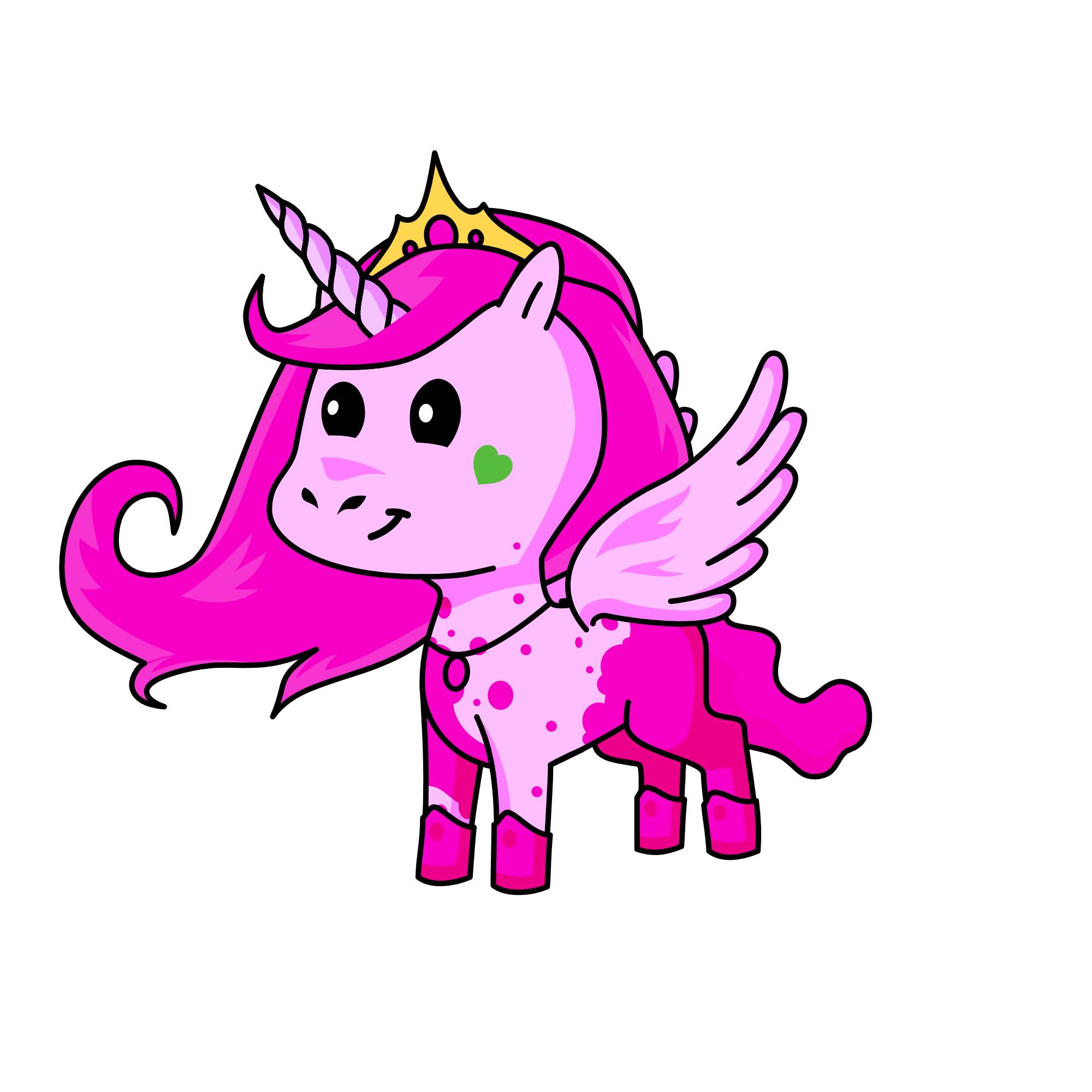 reina pink, the unicorn