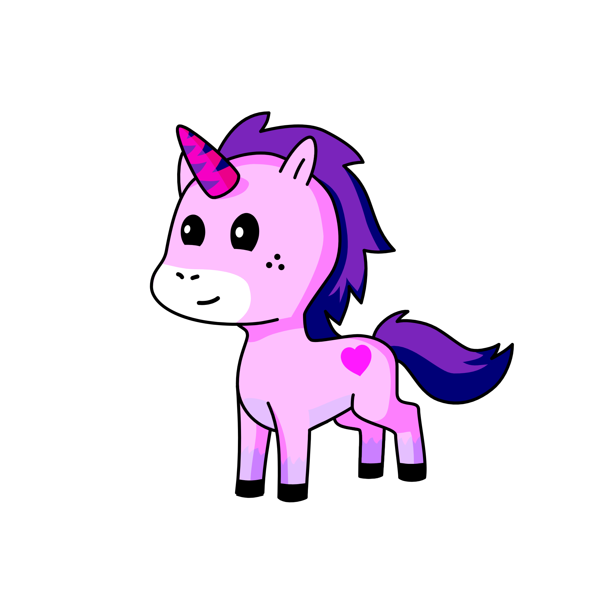 Rainbow, the unicorn