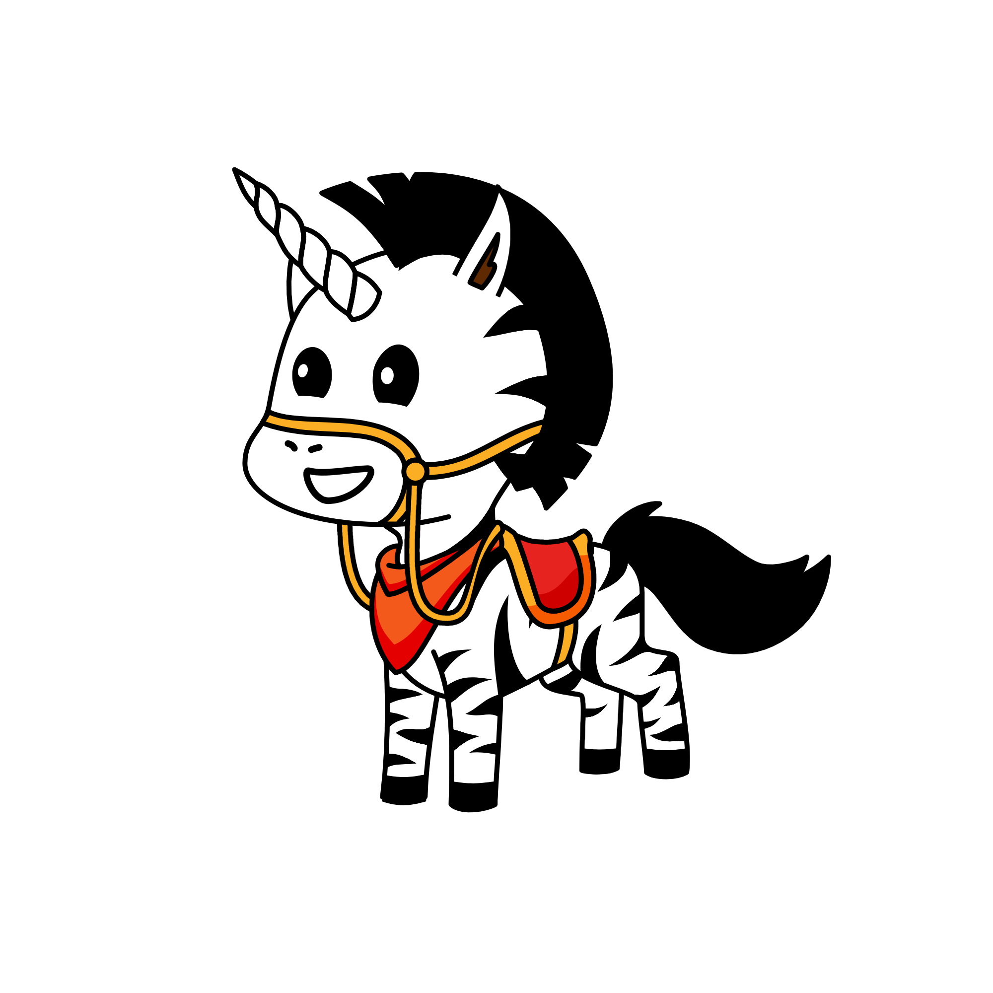 zebra, the unicorn