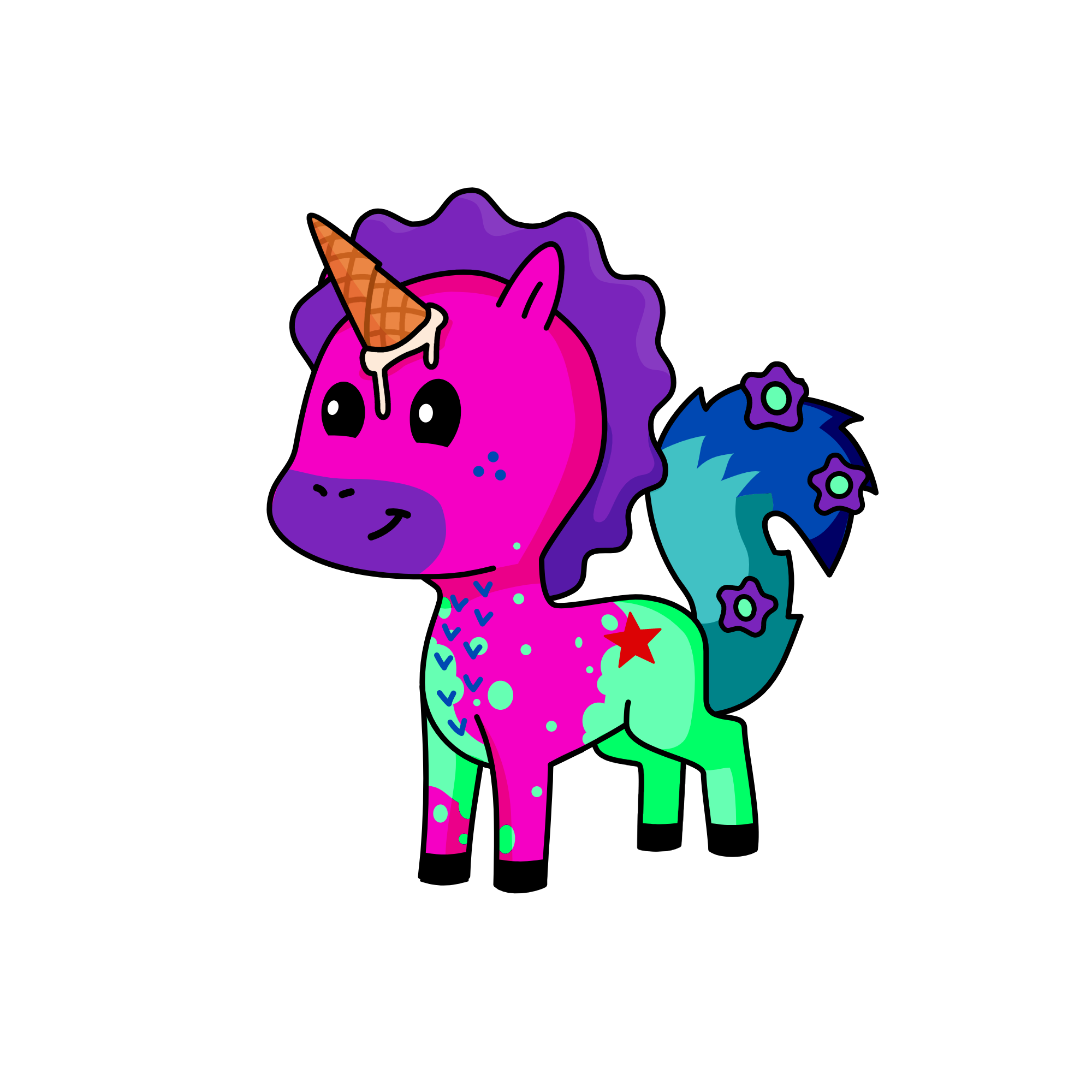 Missy Splattercorn from Foodfightville, the unicorn