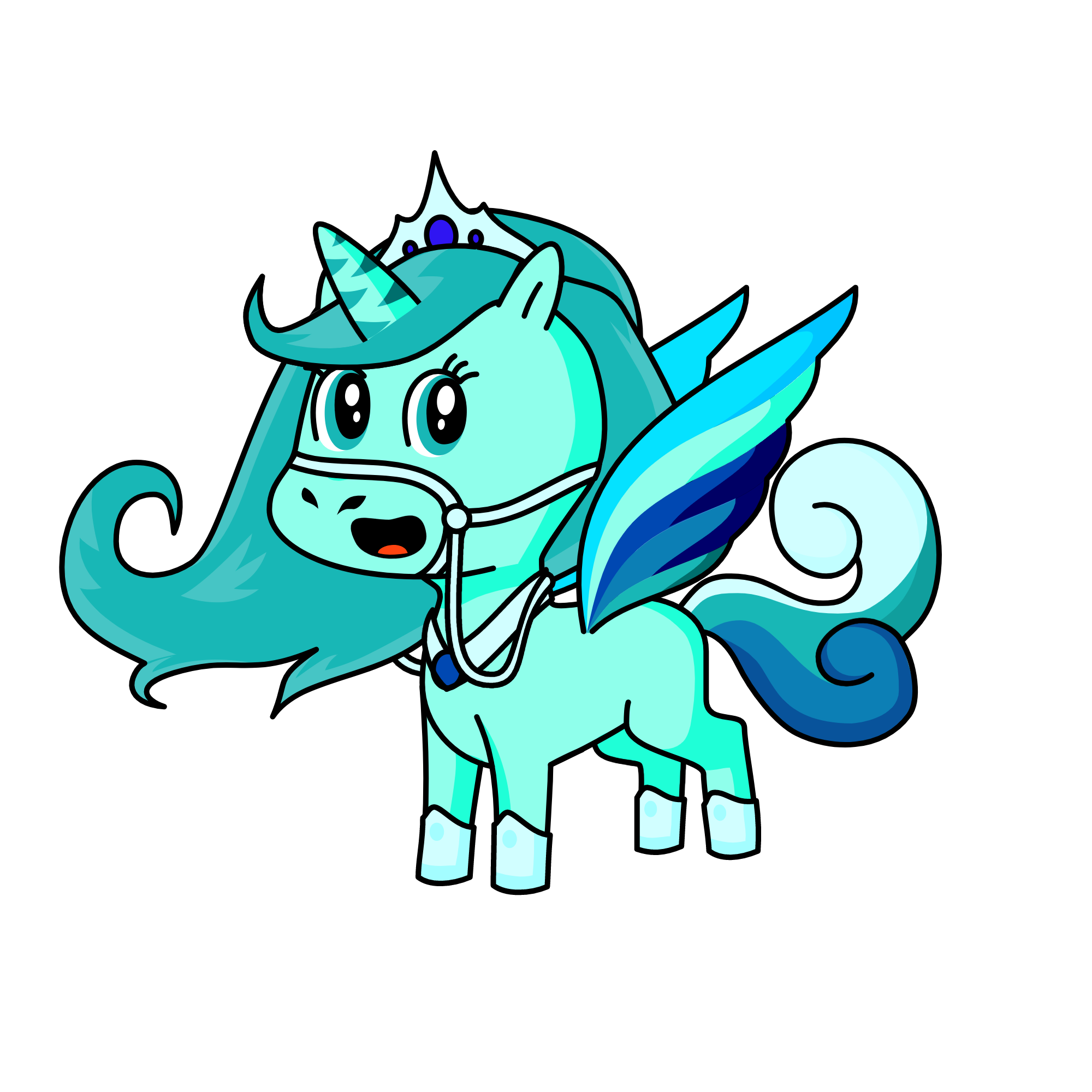 Ice snow, the unicorn