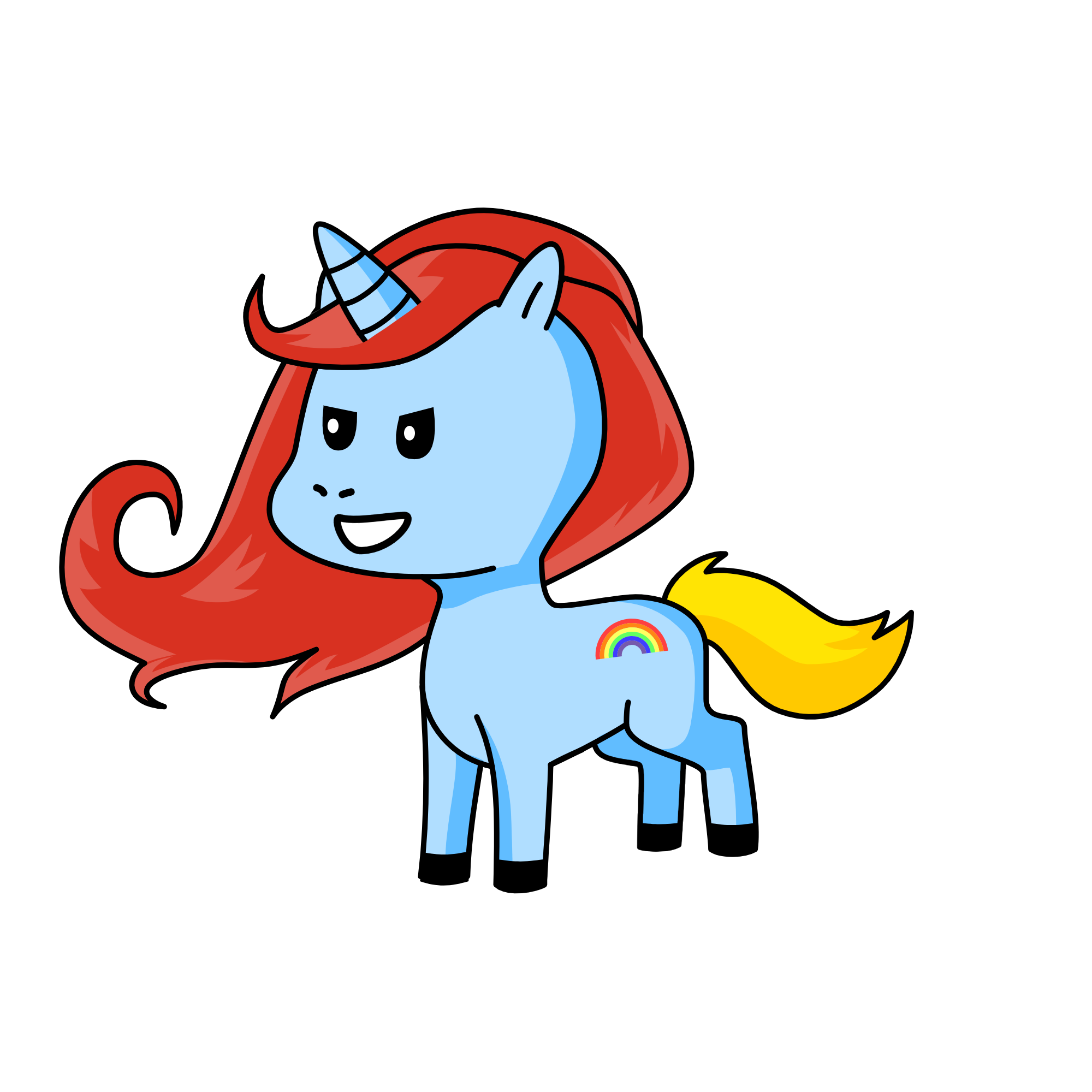 Rainbow Dash, the unicorn