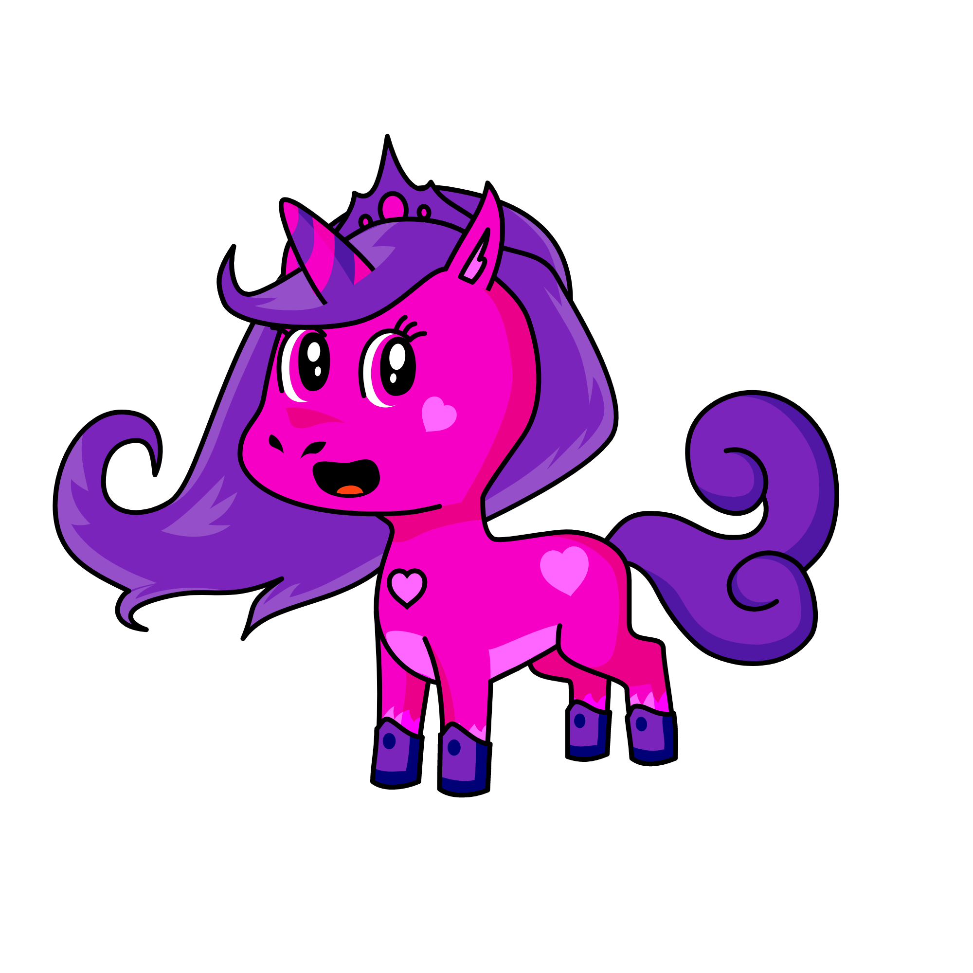 Purple Pinky, the unicorn