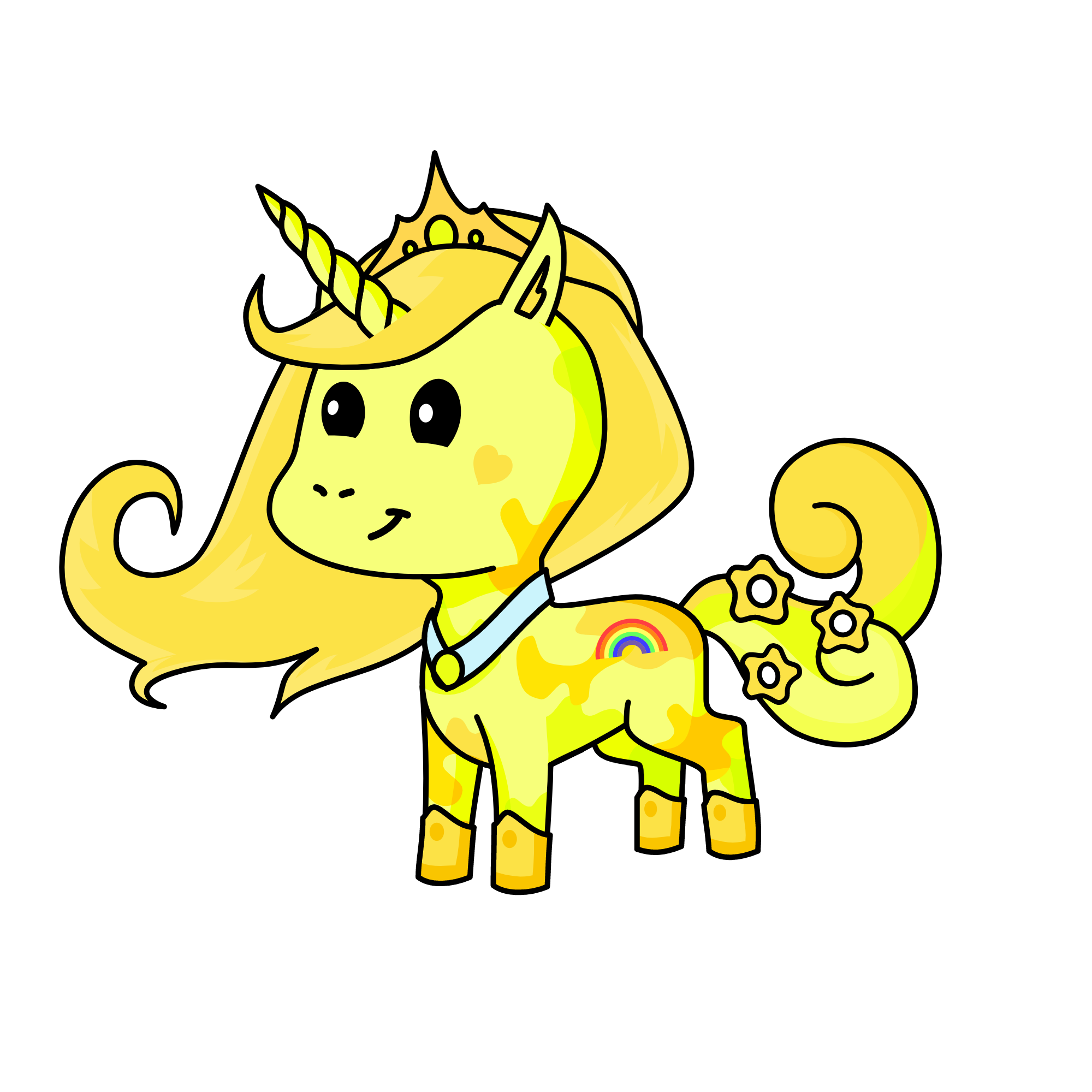 queen sunset, the unicorn