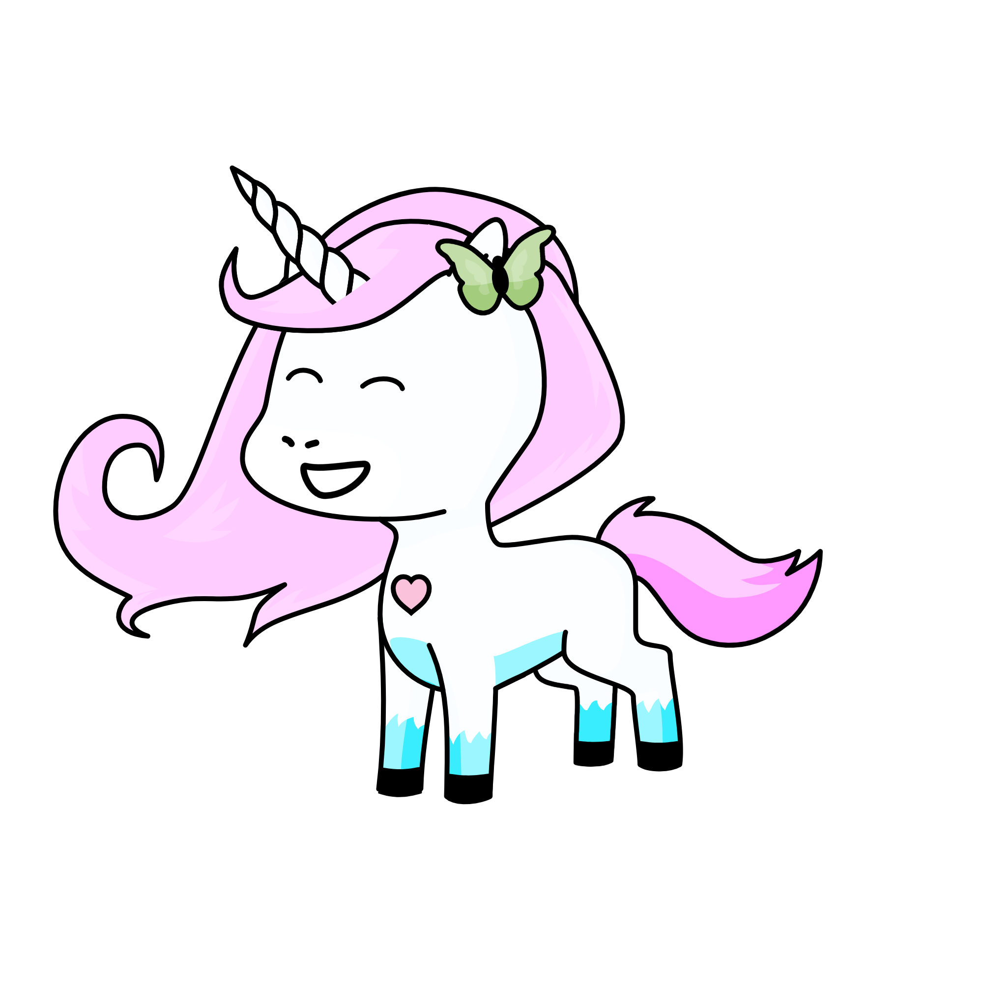 Saxy, the unicorn