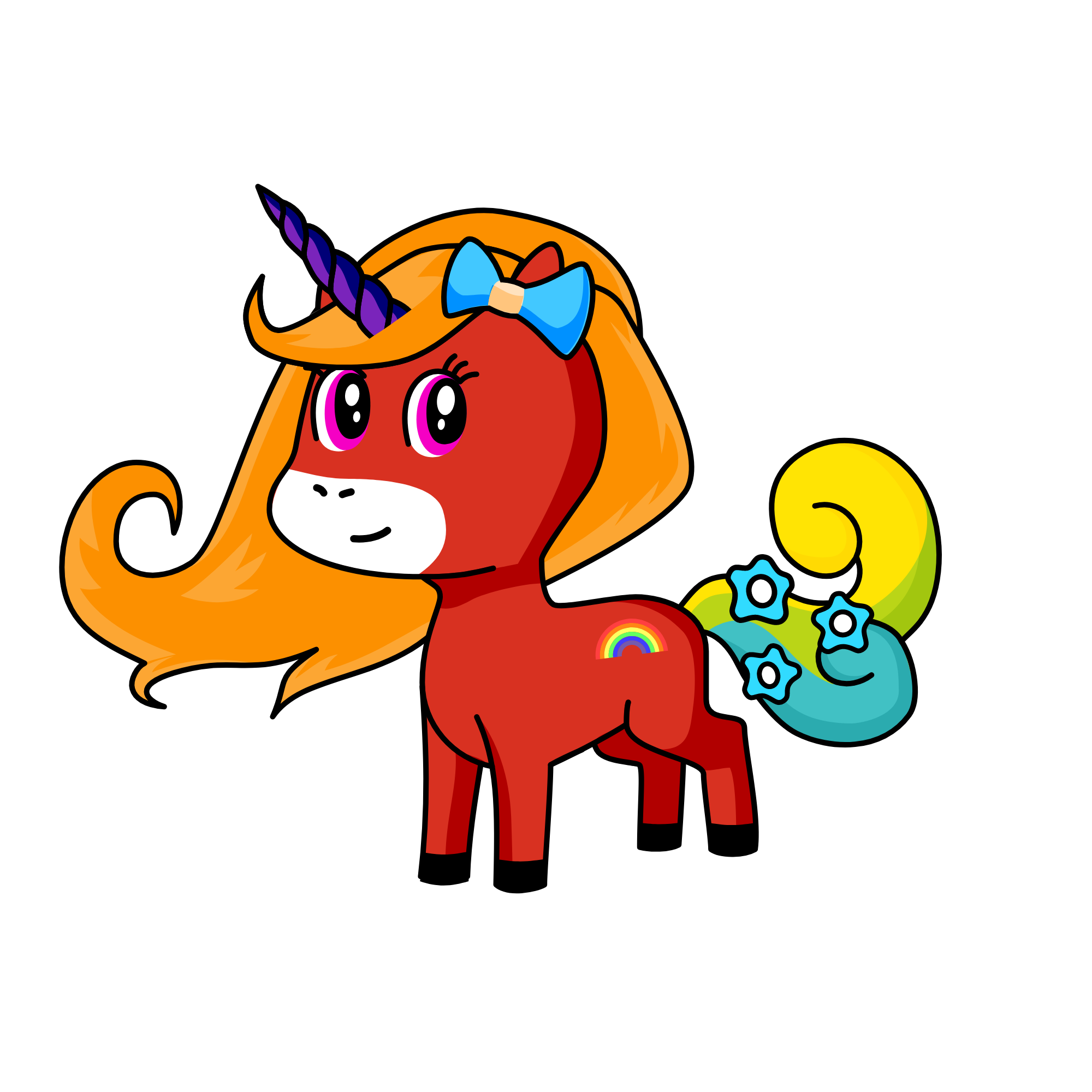 Rainbowlina, the unicorn