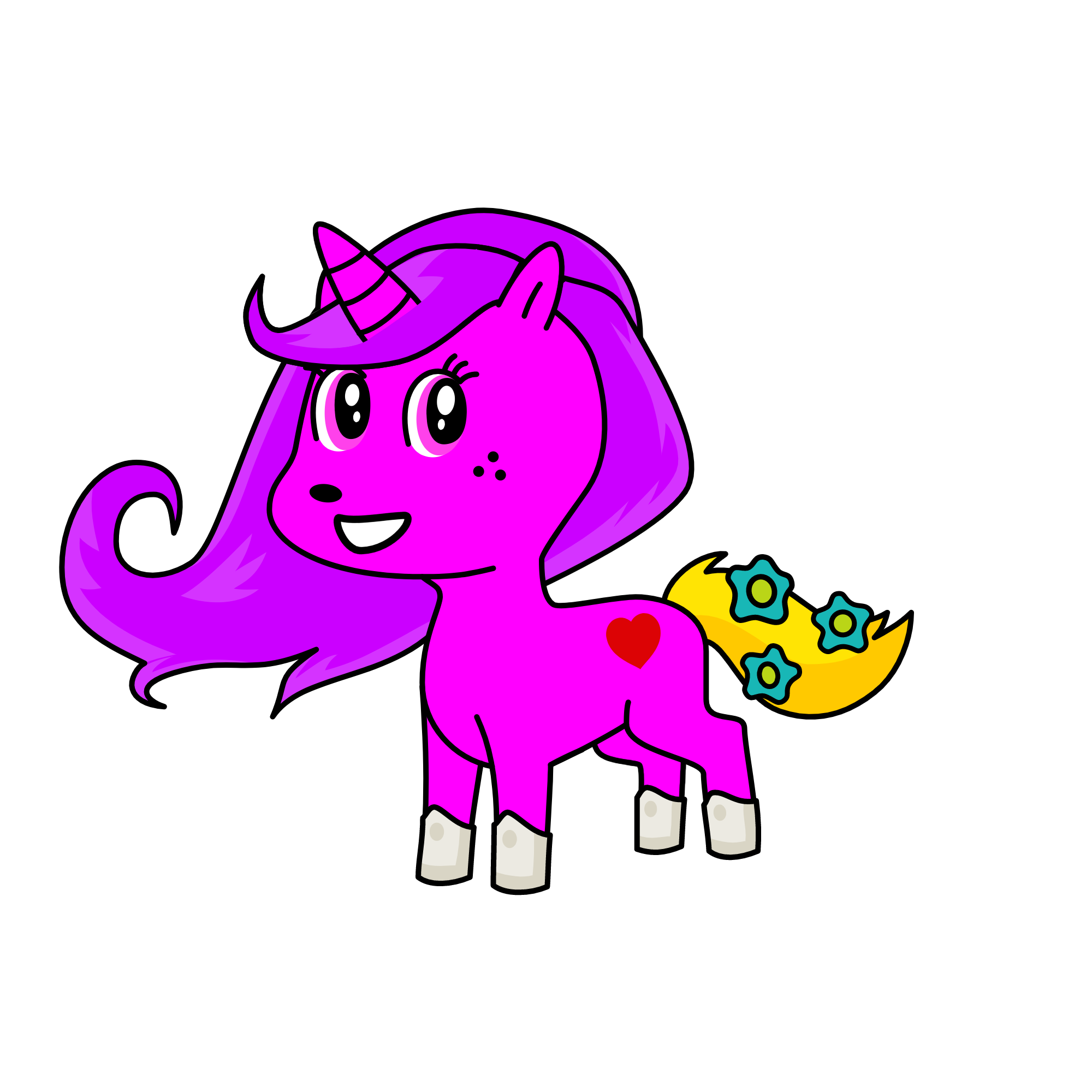 among us girl (?????) (he didn't enter our game), the unicorn