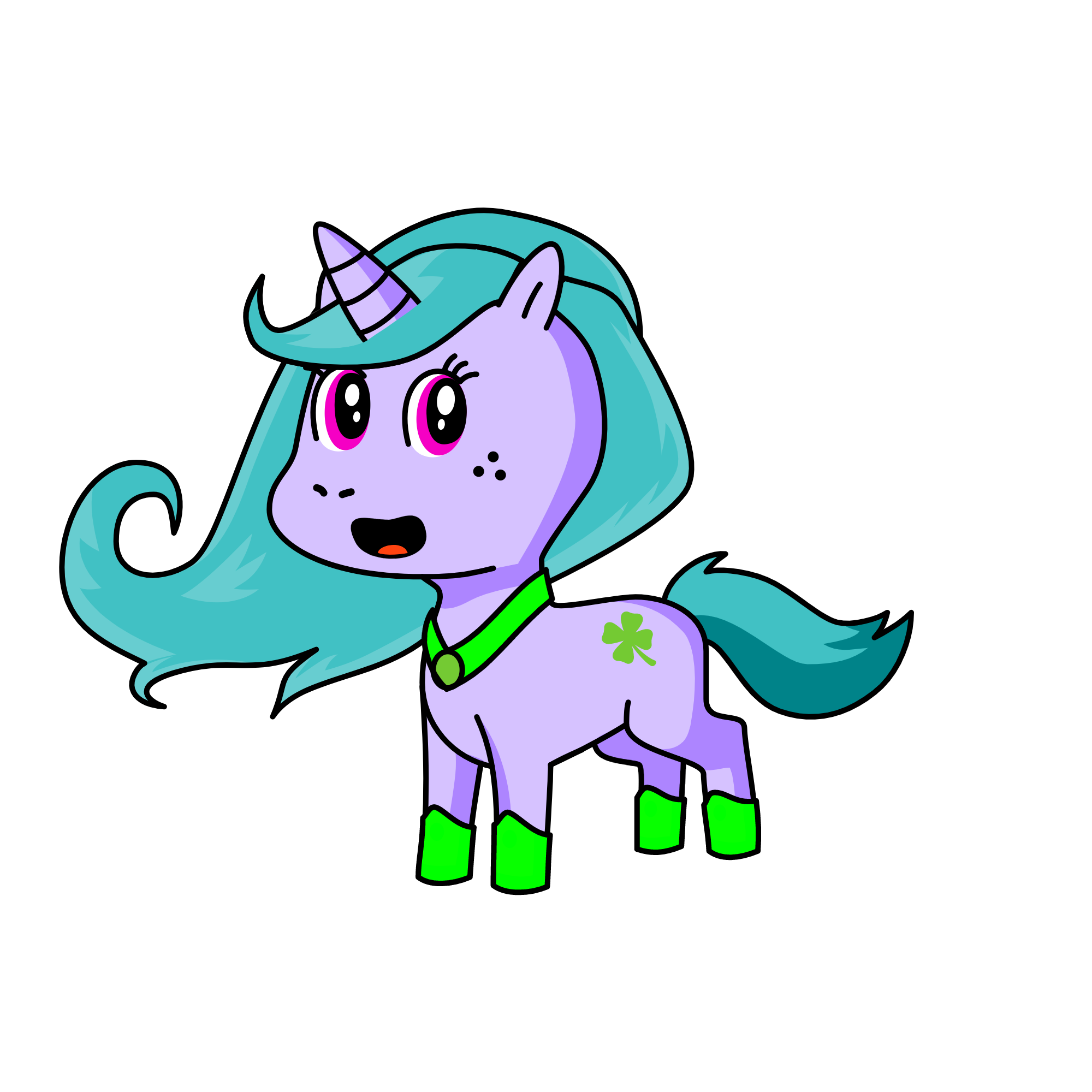 happy Patrick's Day girl, the unicorn