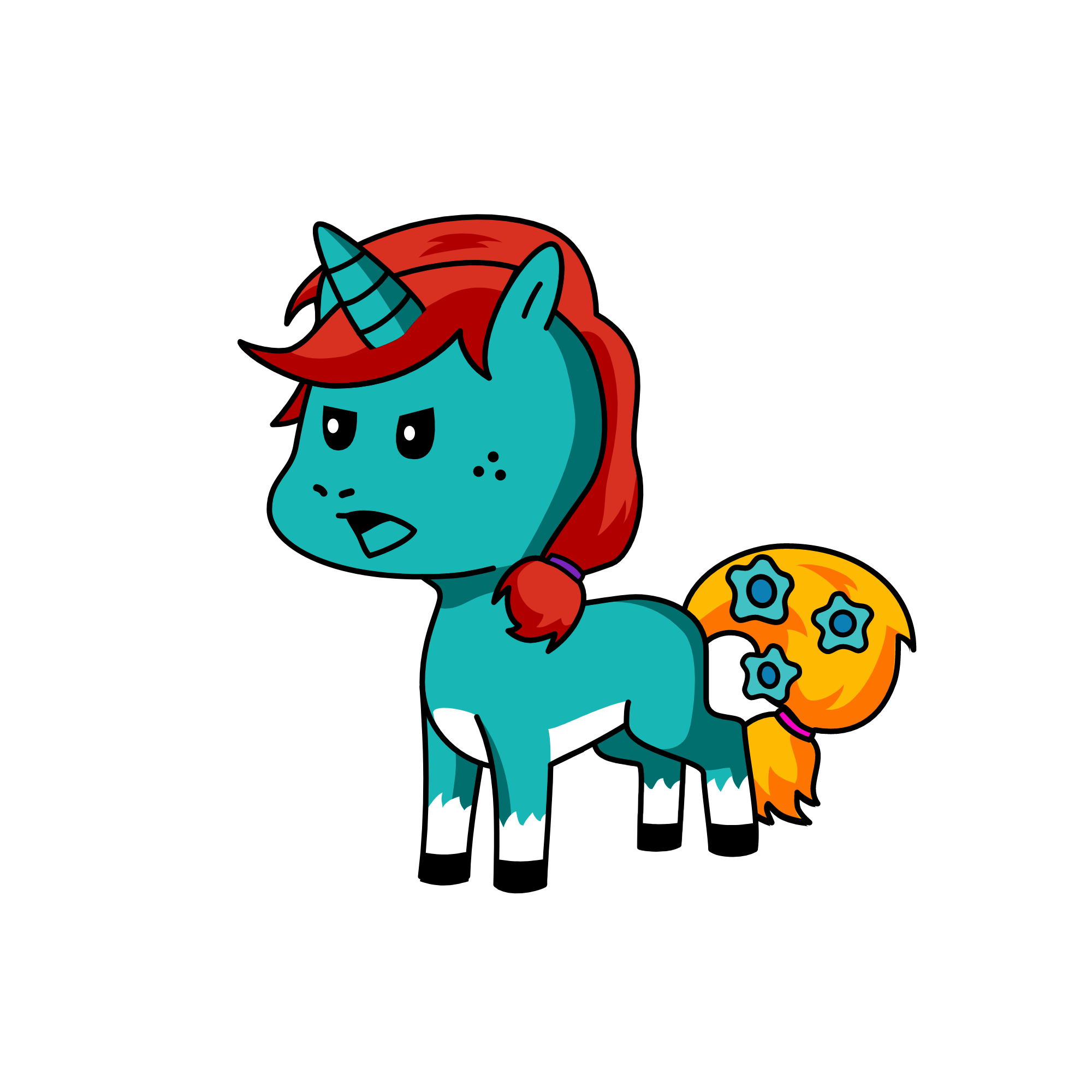 lori's mommy age (20) her daughter (lori and her sister), the unicorn