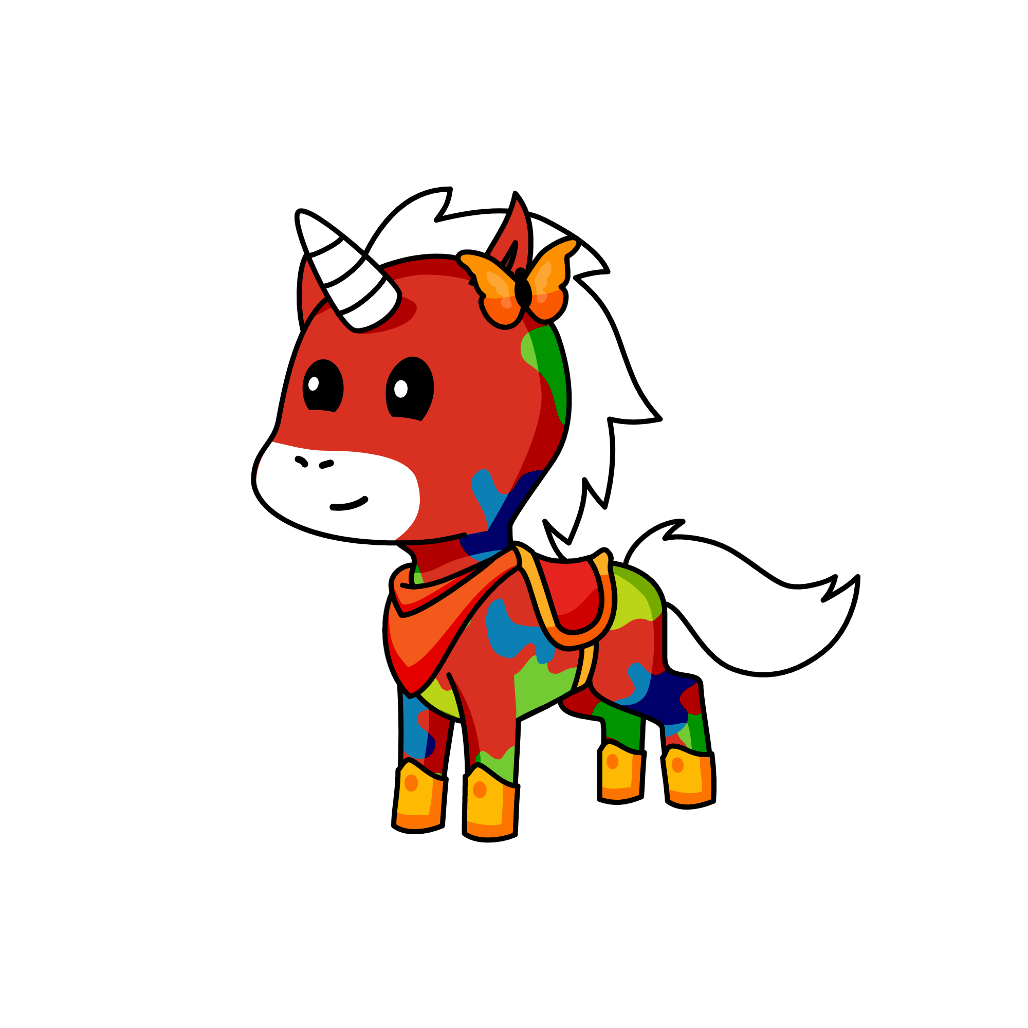 sparkle buttt Aryas bff, the unicorn