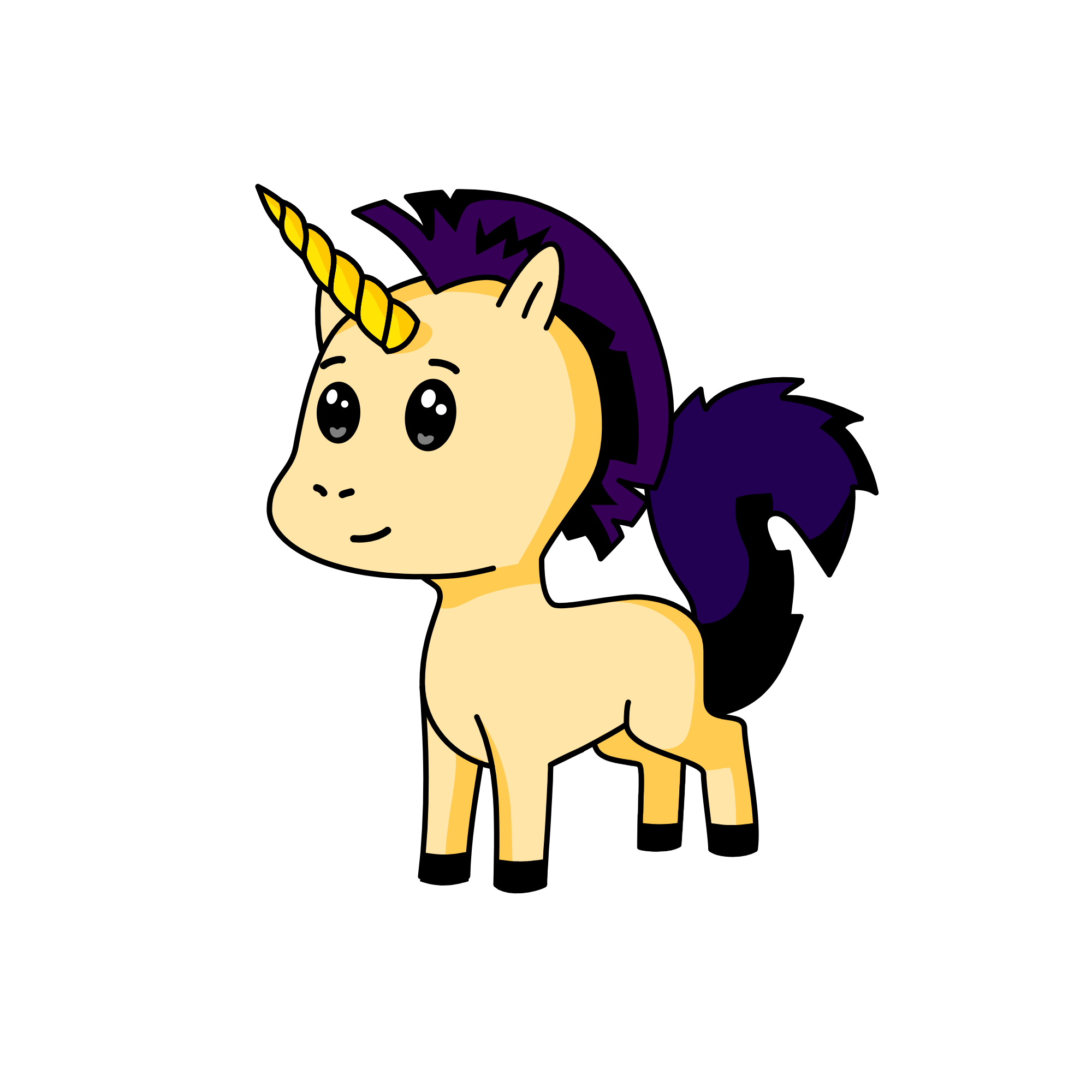My Dad with a purple mohock, the unicorn