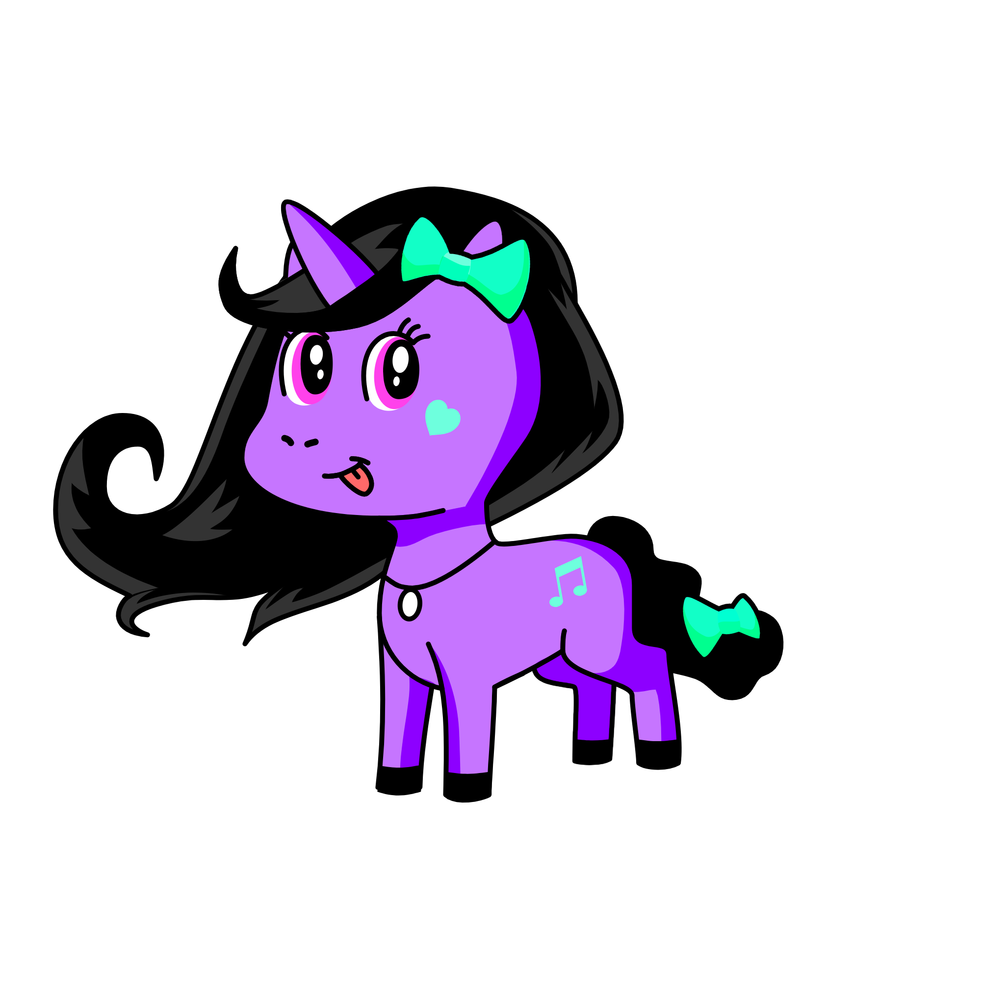 Winter Snow, the unicorn