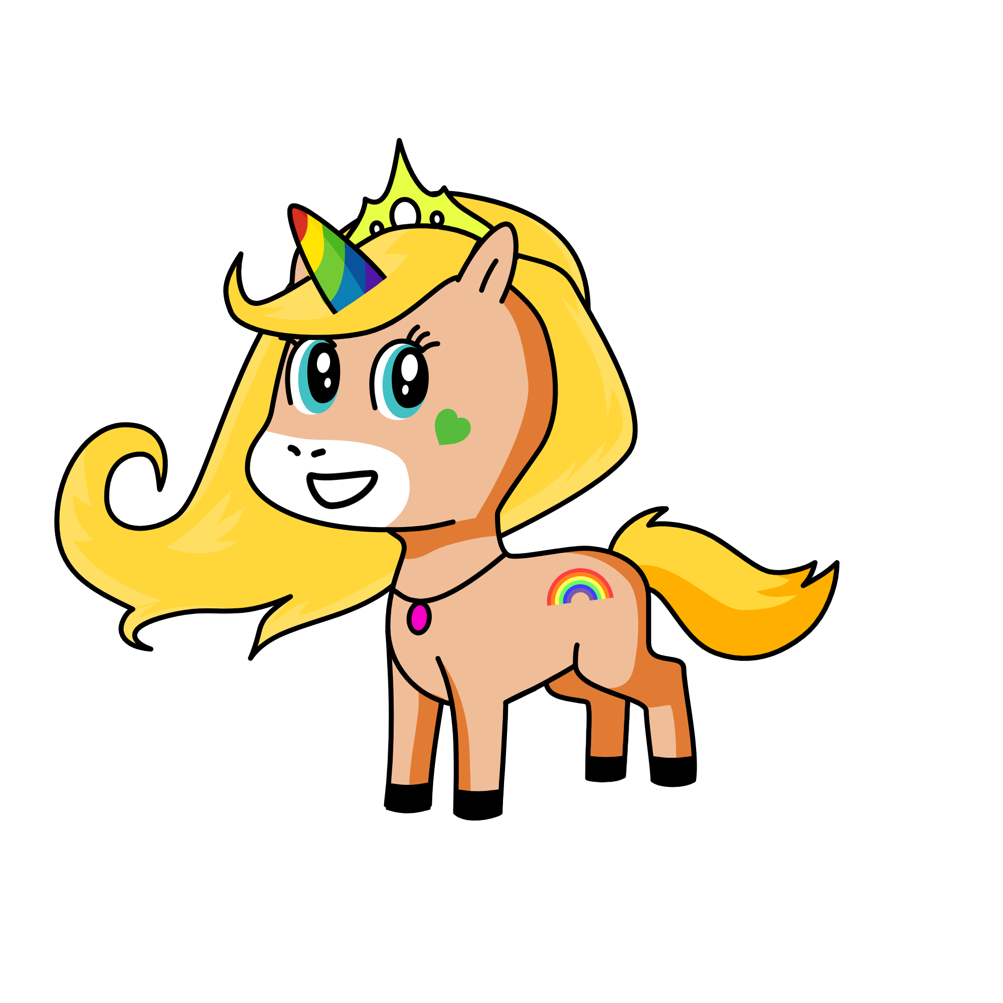 Emma (me as a youicorn), the unicorn