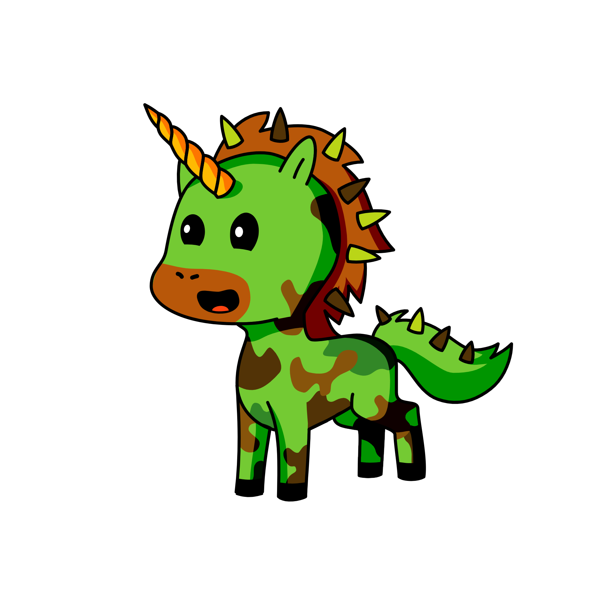 Camo, the unicorn