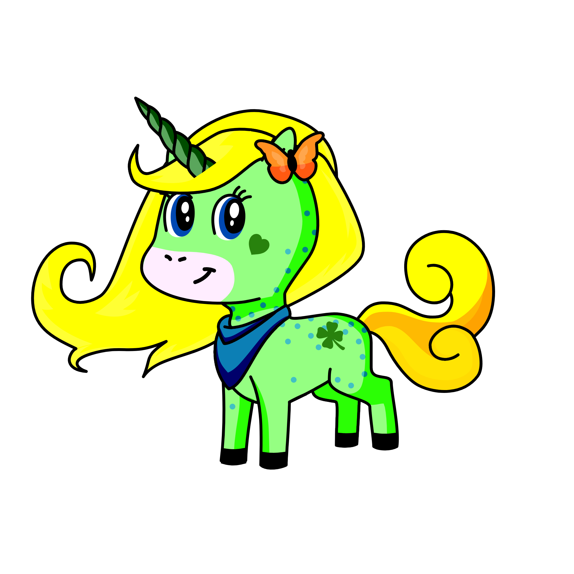 Lucky, the unicorn