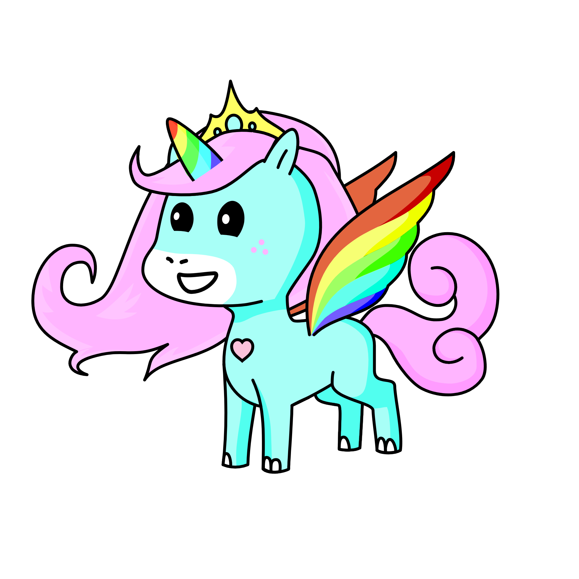 Rainbowina, the unicorn