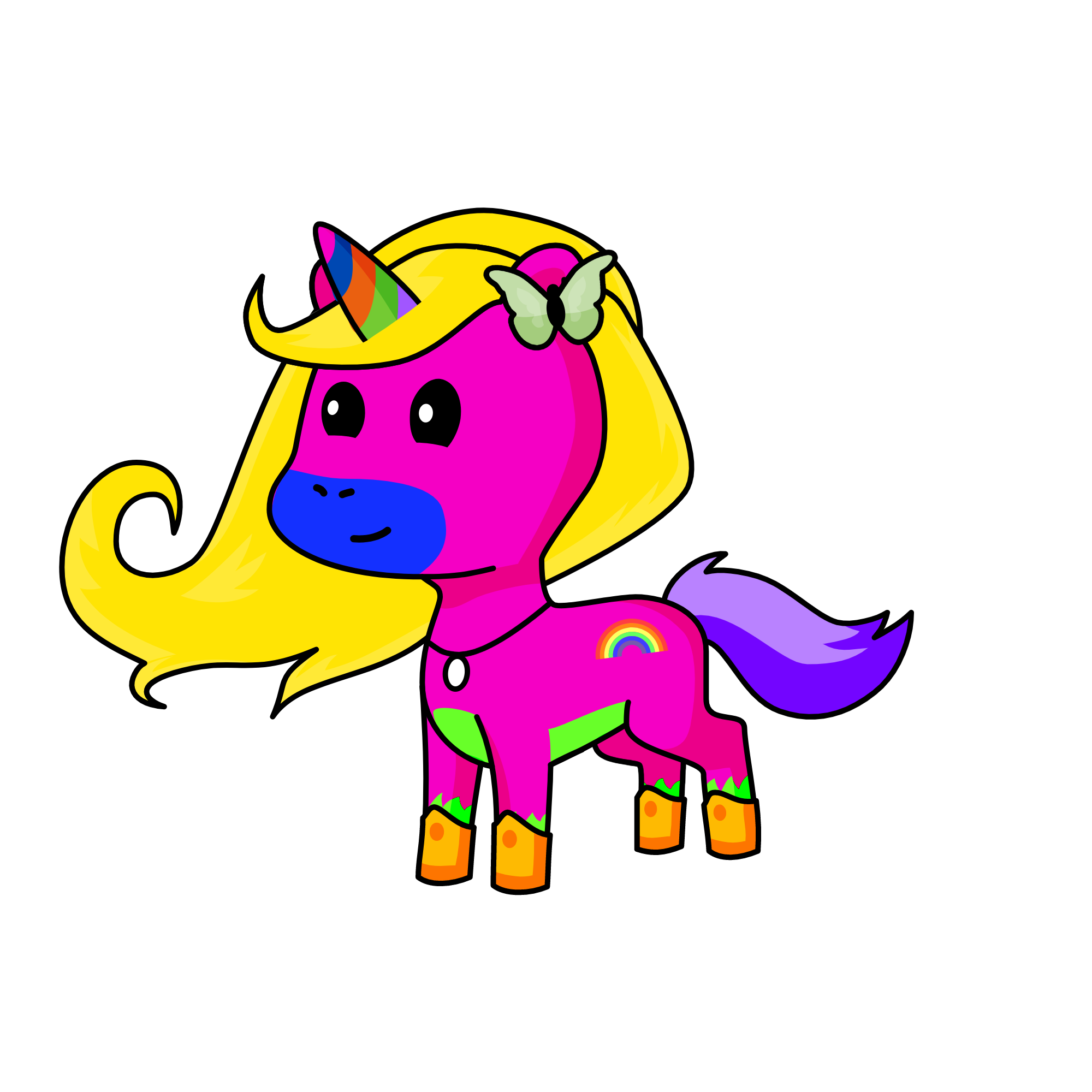 Delia, the unicorn