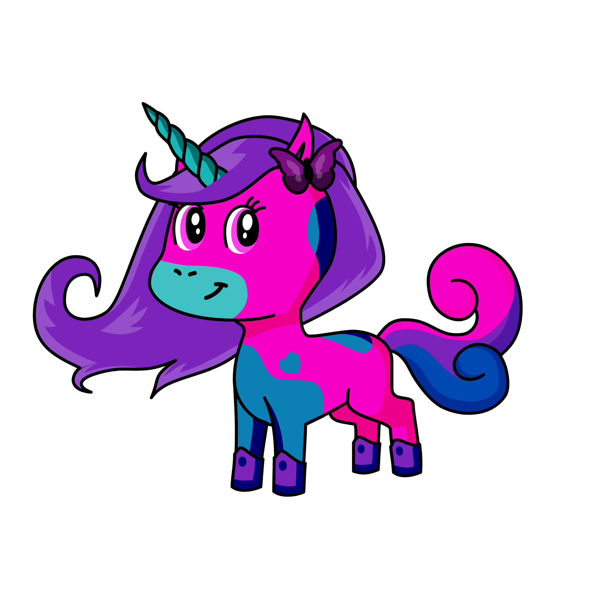 Lilac, the unicorn