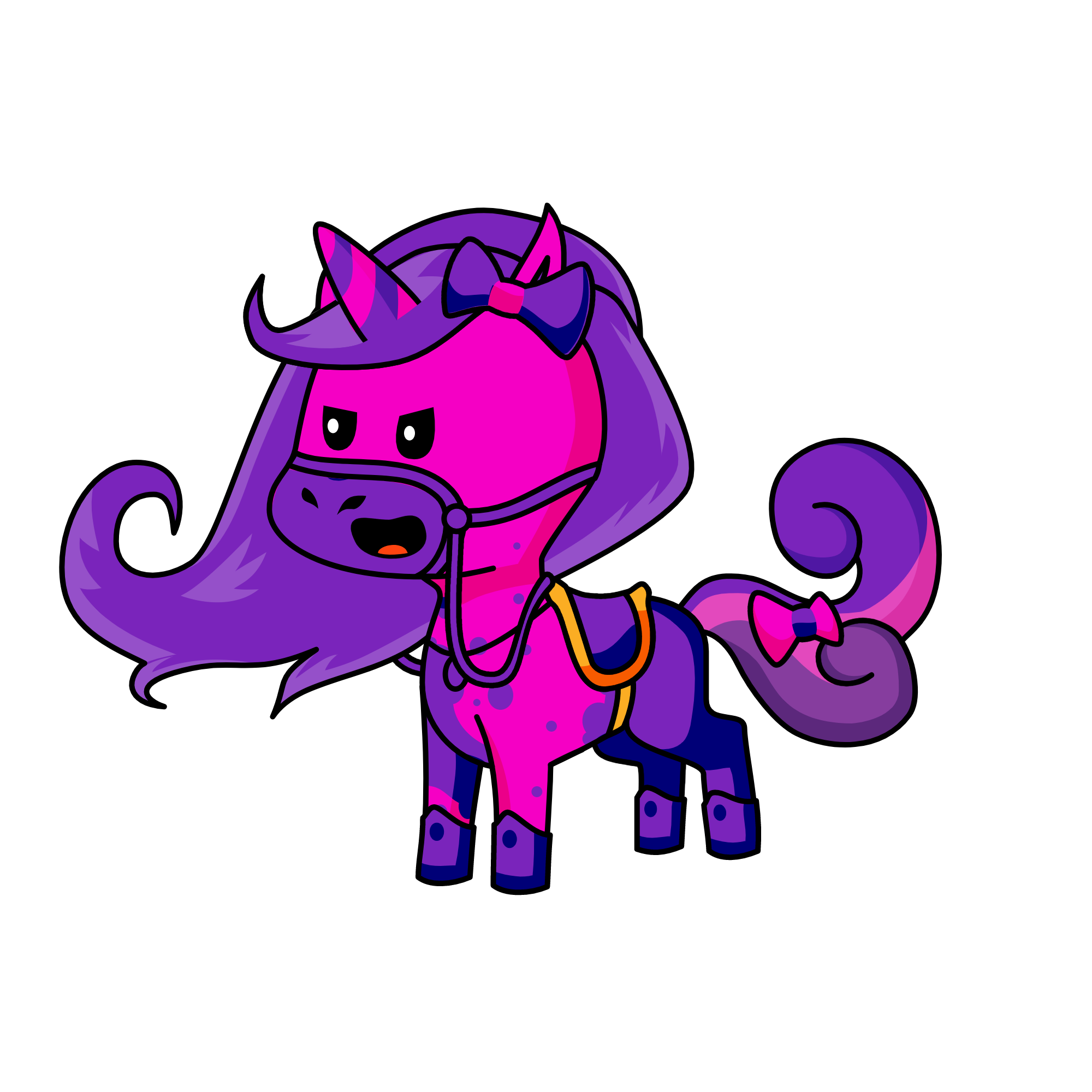 PINKY POSH GIRL EW, the unicorn