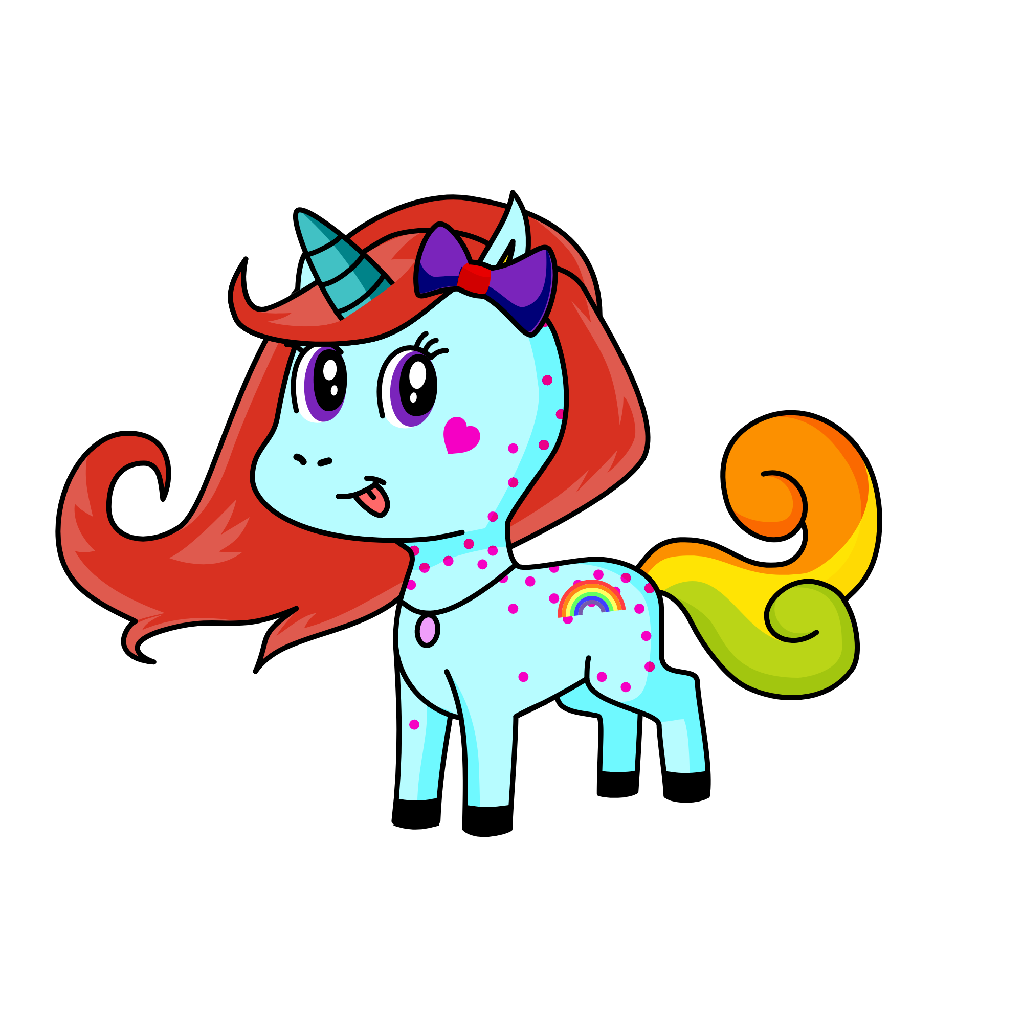 Rainbow Dash, the unicorn