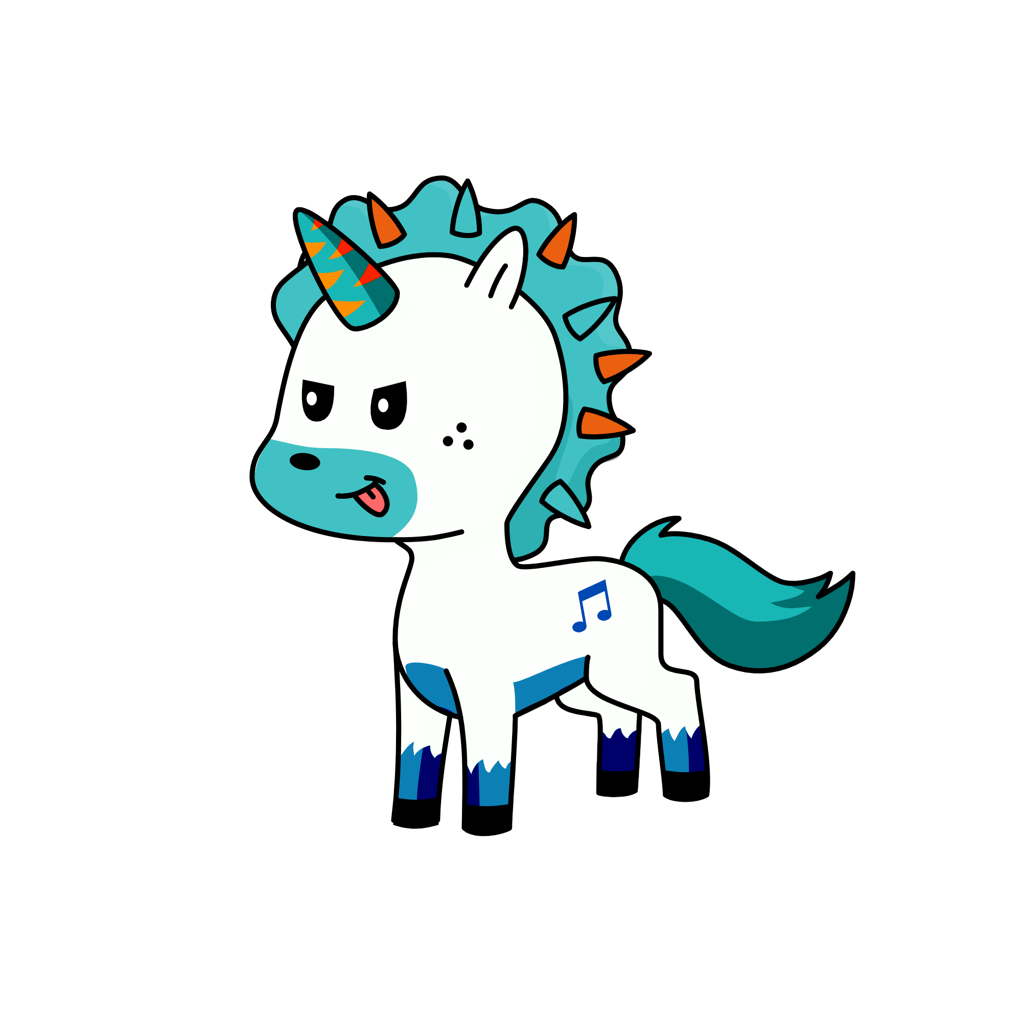 Boush butt, the unicorn